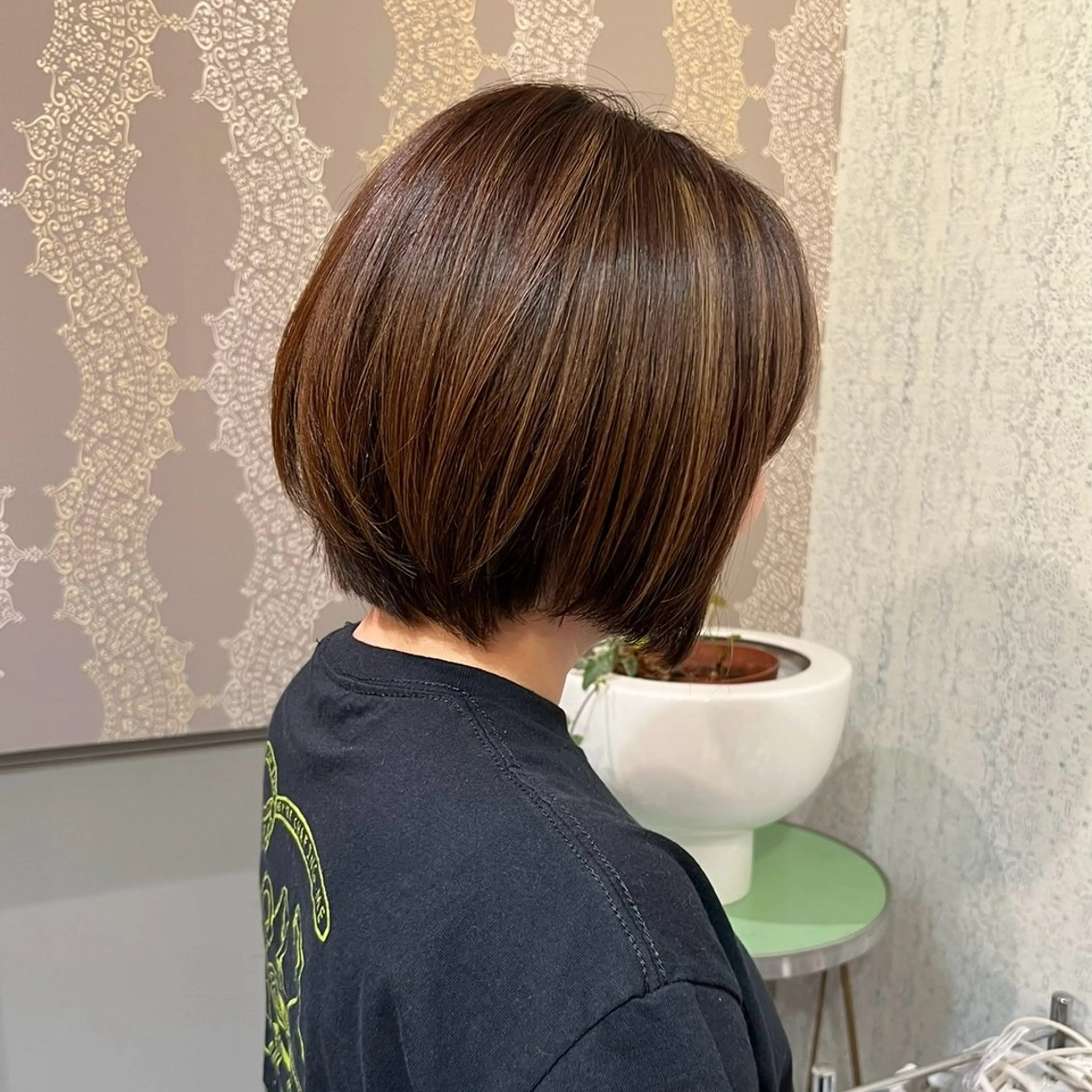 ショート ショートボブ ハンサムショート 丸みショート ボブ ショートヘア 'AXIS所属・松本 ひな子のヘアスタイル