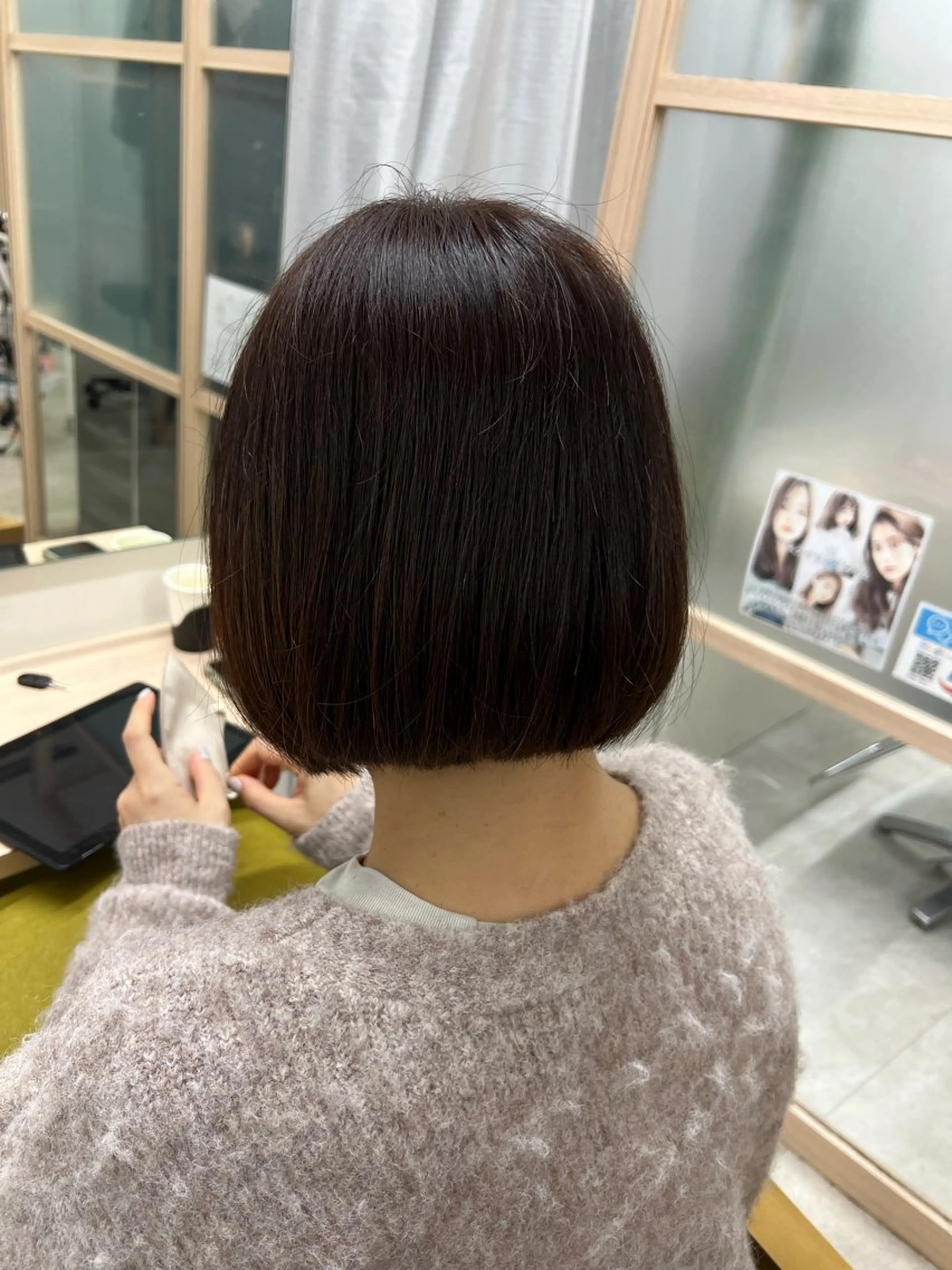 ミディアム ボブ カット ヤマダレナ/個室/ 透明感艶カラー😽✨のヘアスタイル
