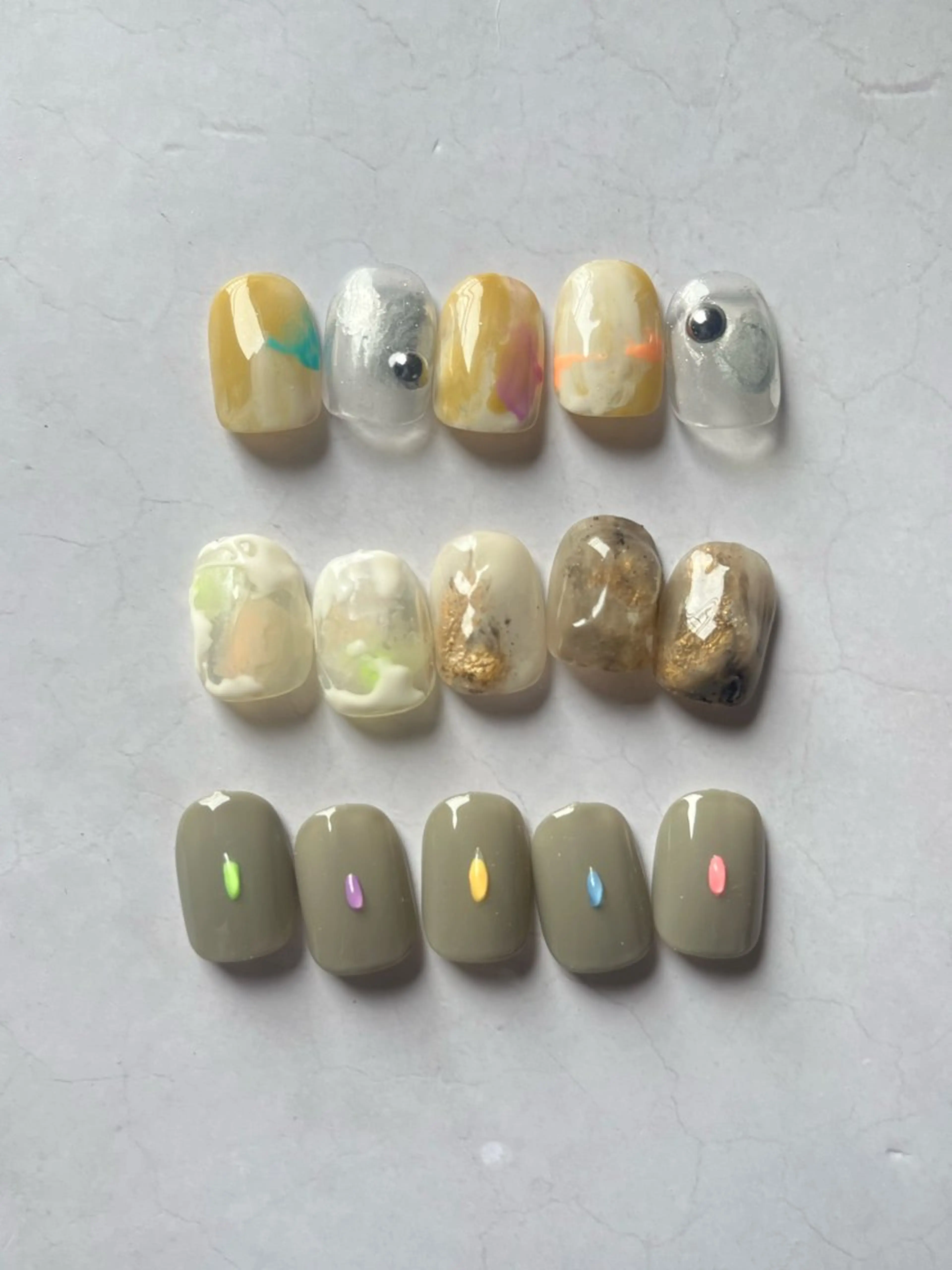 ネイル ニュアンスネイル ハンドネイル MUKUTOU nail 　YUKIのネイルデザイン