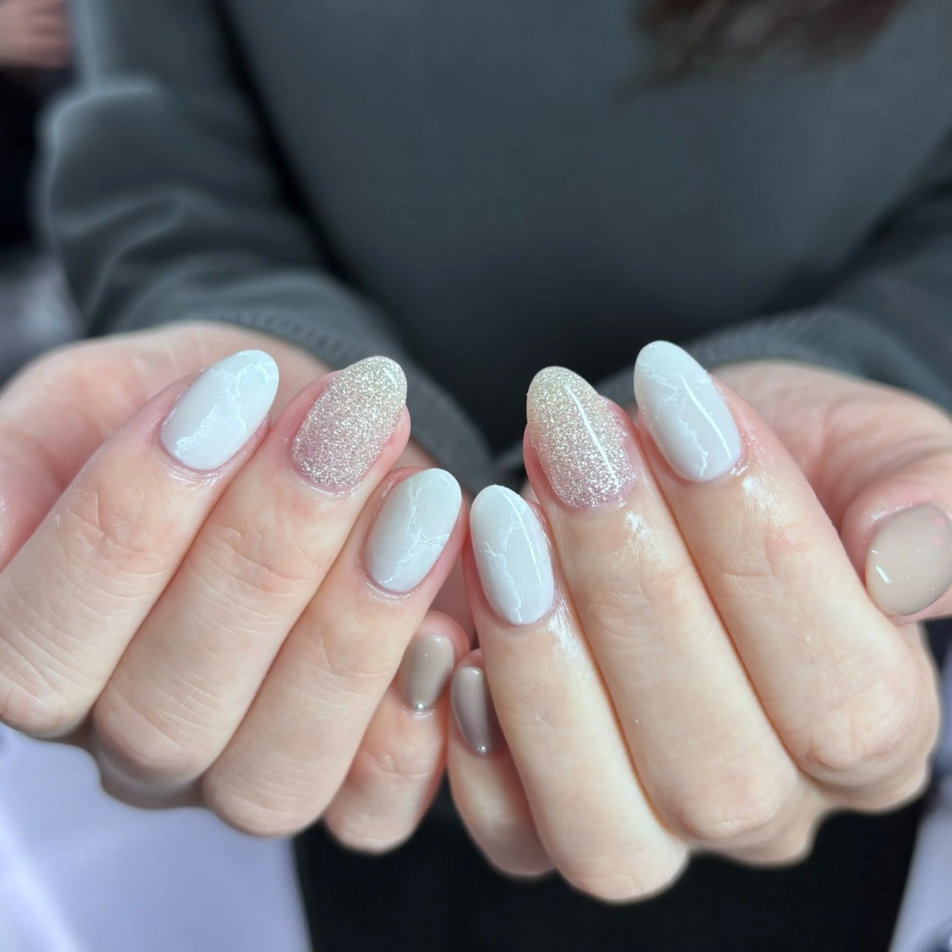 ネイル 大理石ネイル(マーブル) CLALA Makoのネイルデザイン