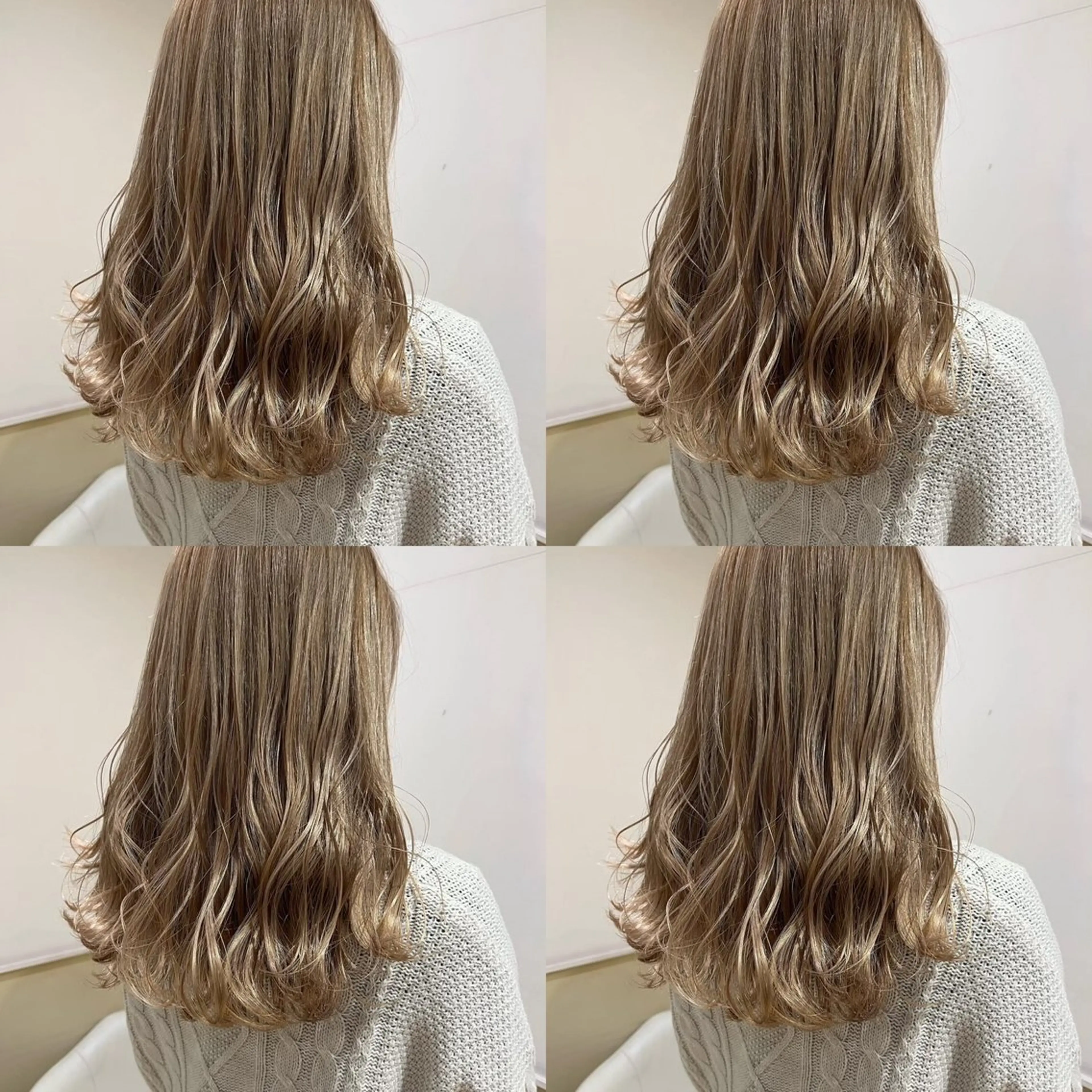 セミロング カラー ヘアアレンジ 💎韓国レイヤー× 髪質改善 ゆうま💎のヘアスタイル