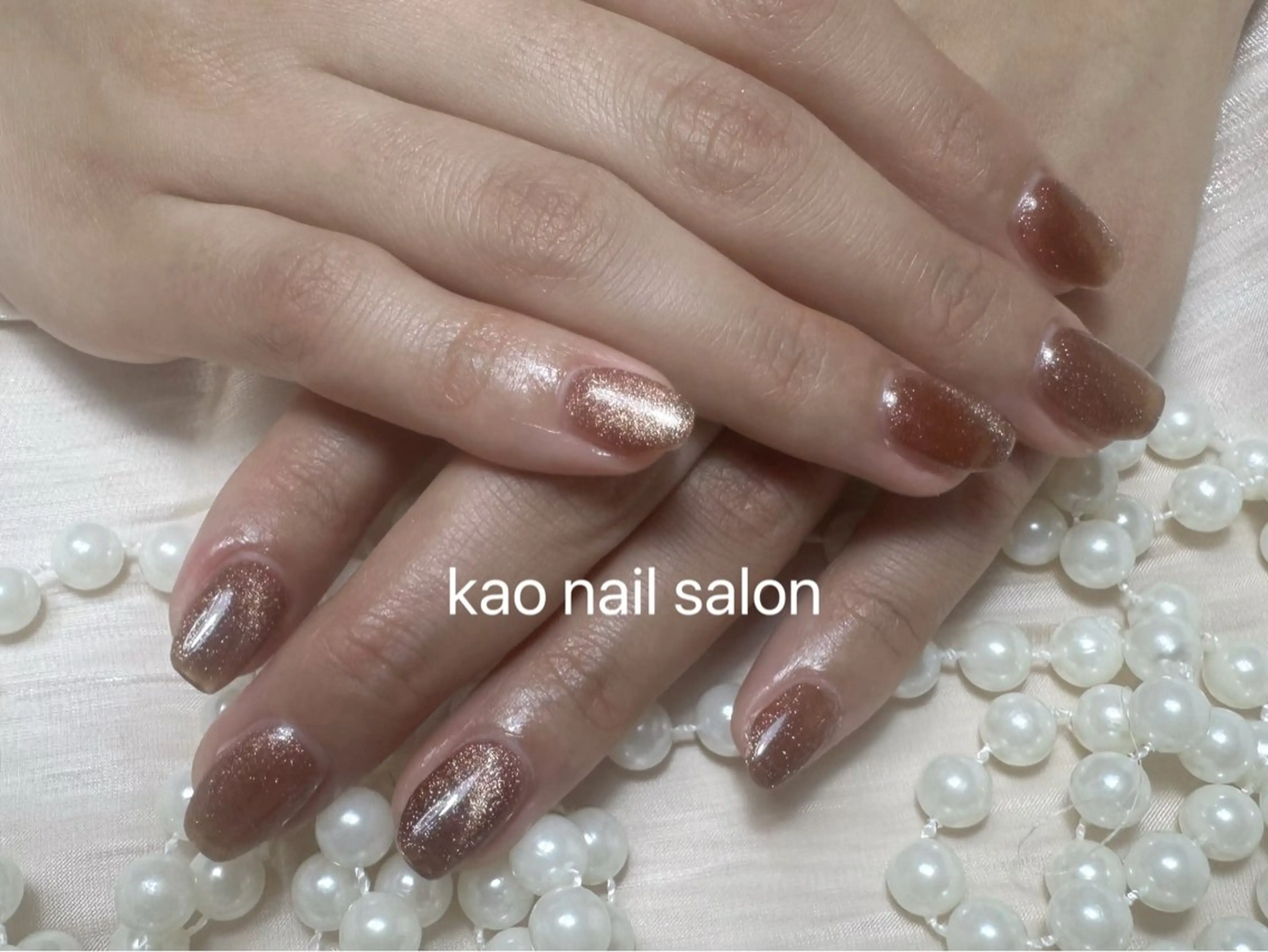 ネイル ハンドネイル kao nail マグネット/長さだしのネイルデザイン