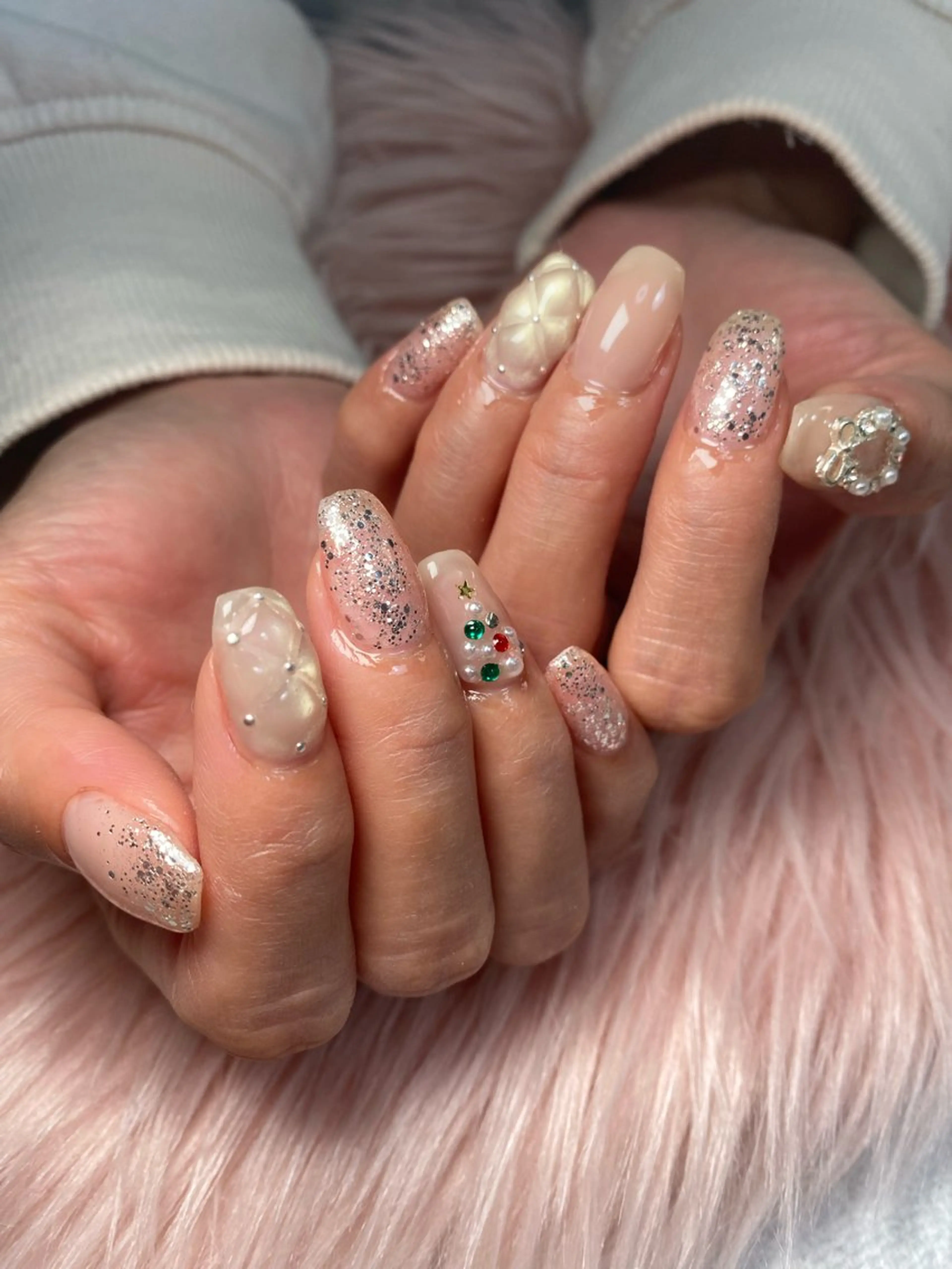 ネイル 持ち込み ハンドネイル mille feuilleのネイルデザイン