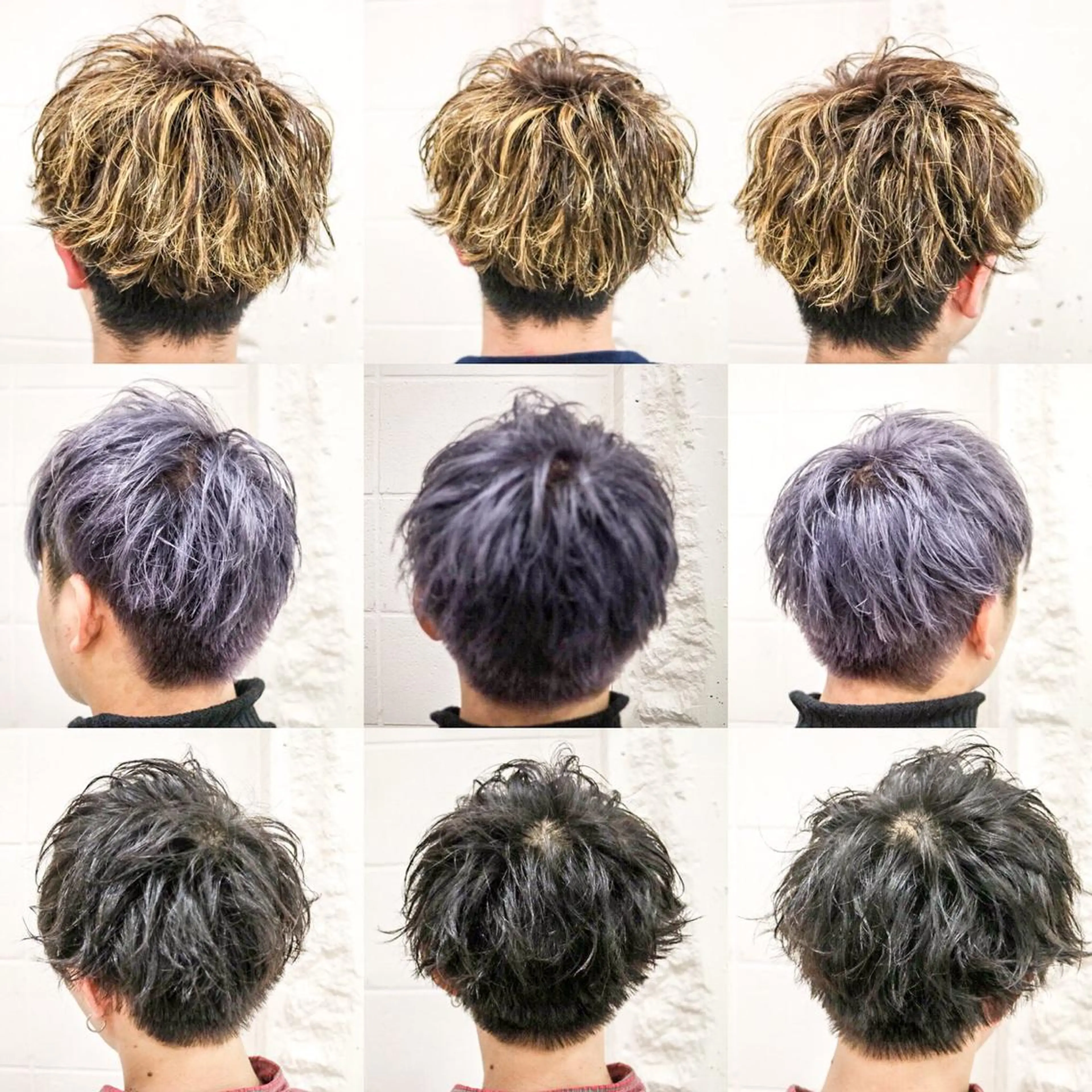ショート カラー パーマ メンズ ⭐️口コミ5.0⭐️ 当日予約可能👌🏼のヘアスタイル