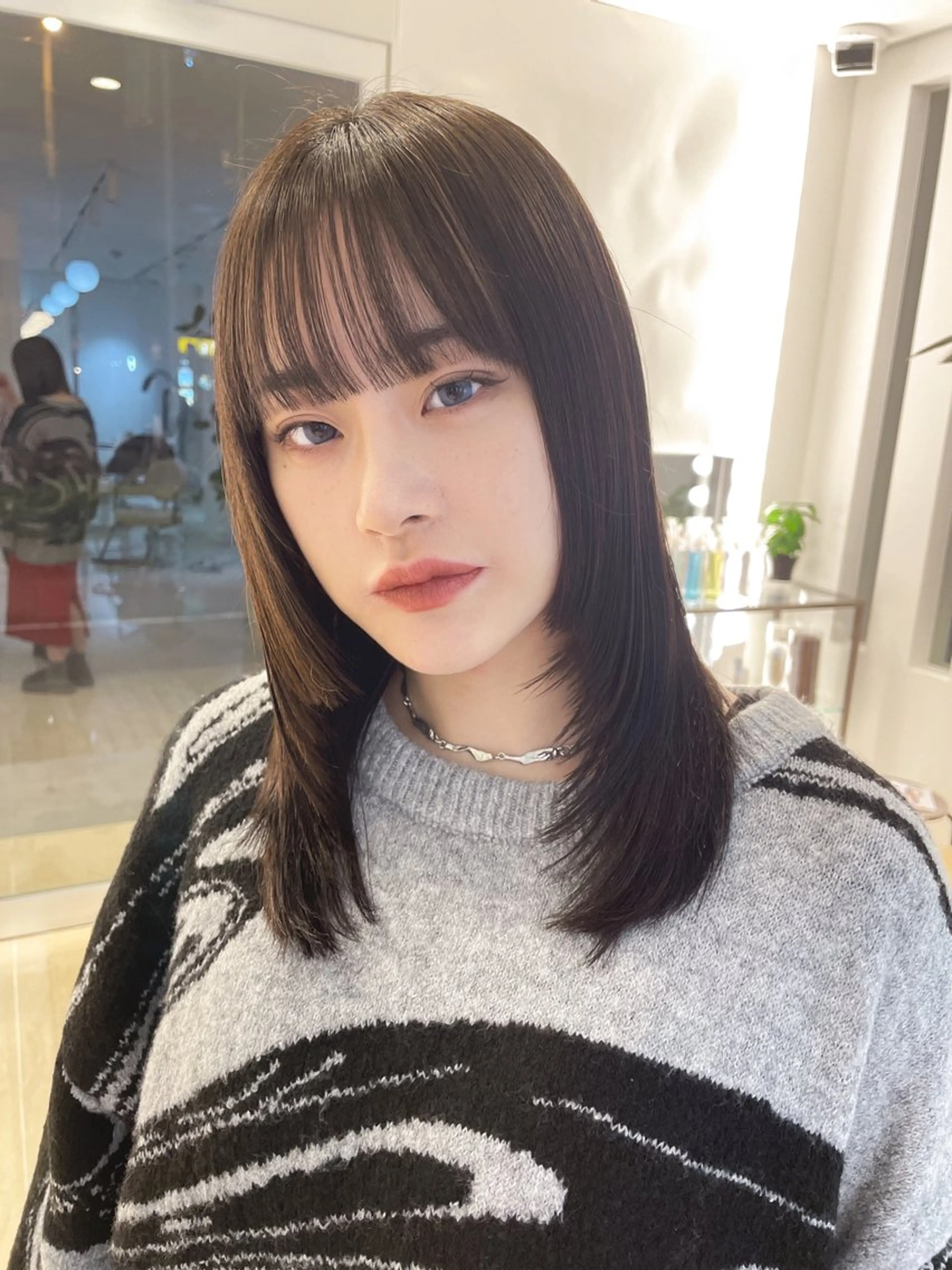 ミディアム 姫カット レイヤーカット 小顔カット nico. Julieのヘアスタイル