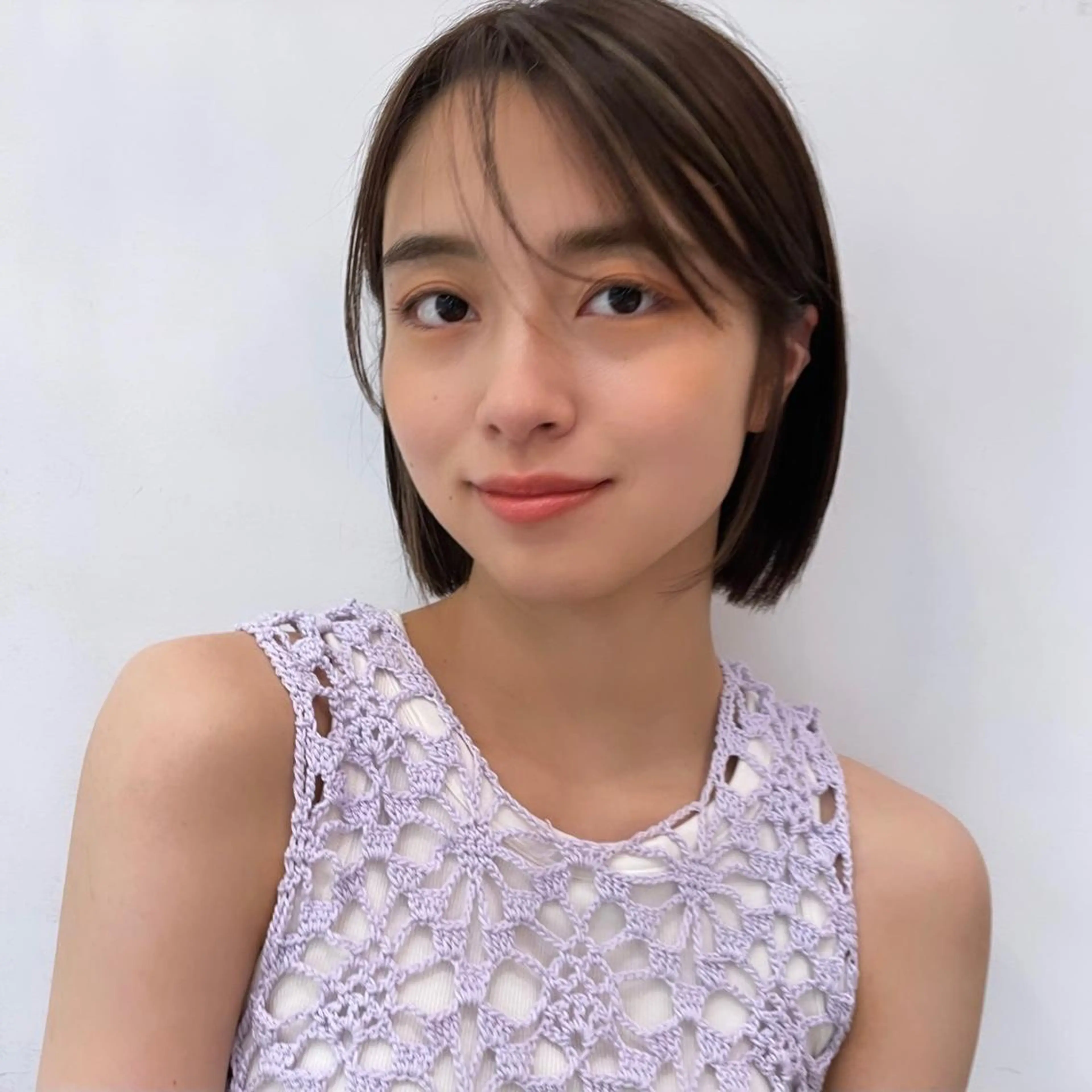 ミディアム ボブパーマ ♡ヨシカワハナコのヘアスタイル