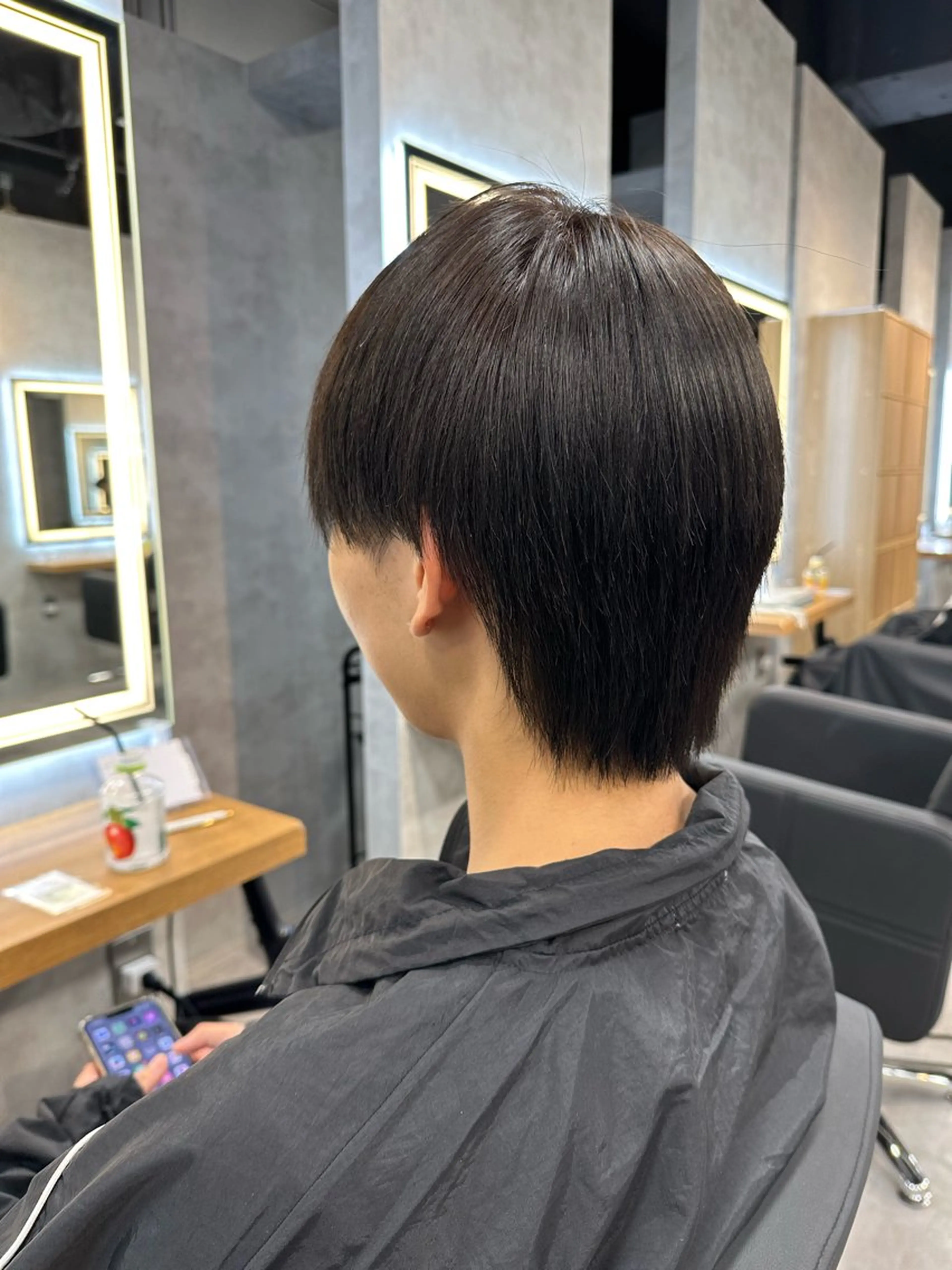ショート カラー メンズ メンズ韓国風 マッシュ ブラウンカラー 韓国風ヘア カット ヘアカラー 札幌メンズヘア指名 No.1光👑👑のヘアスタイル
