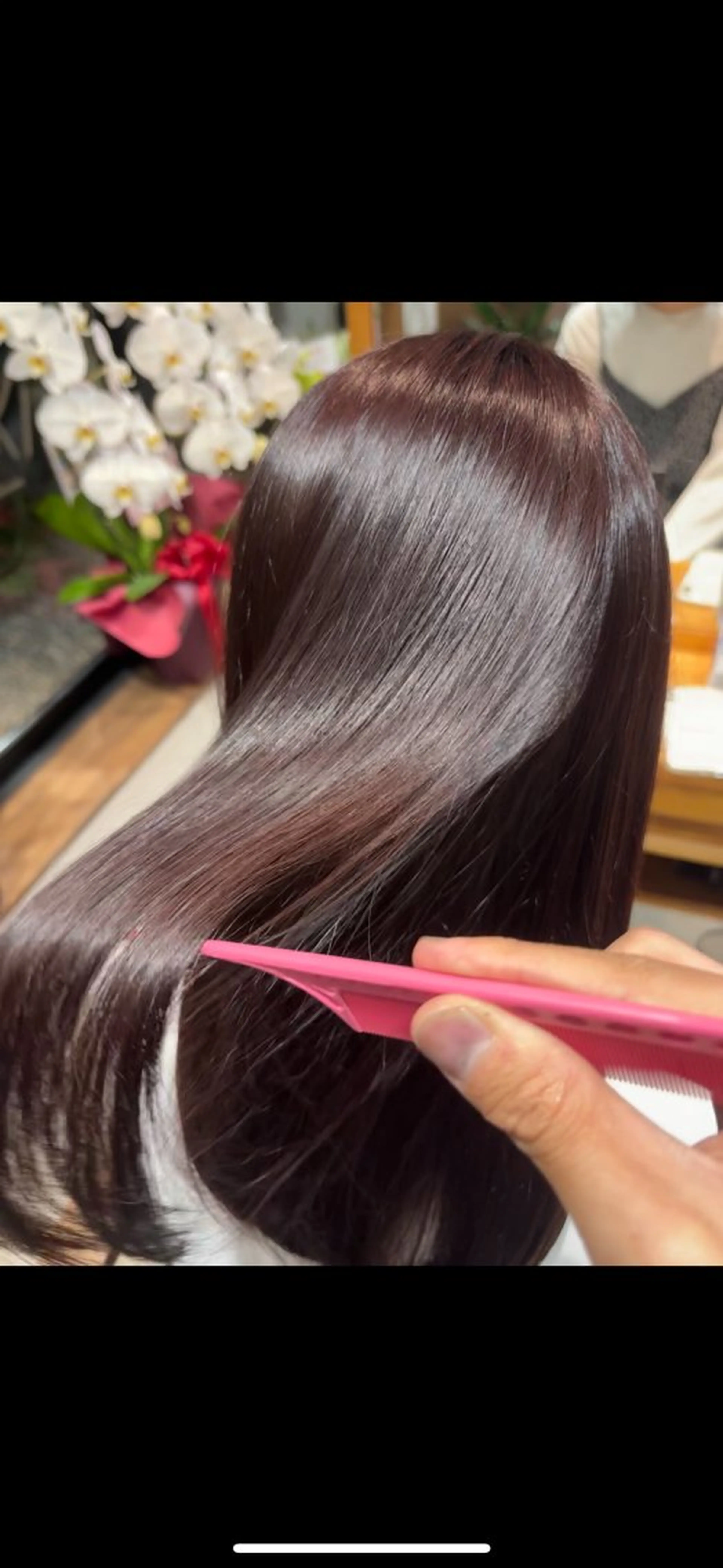ロング カット 縮毛矯正 トリートメント 🩶美髪矯正 笹沼　陸矢🩶のヘアスタイル