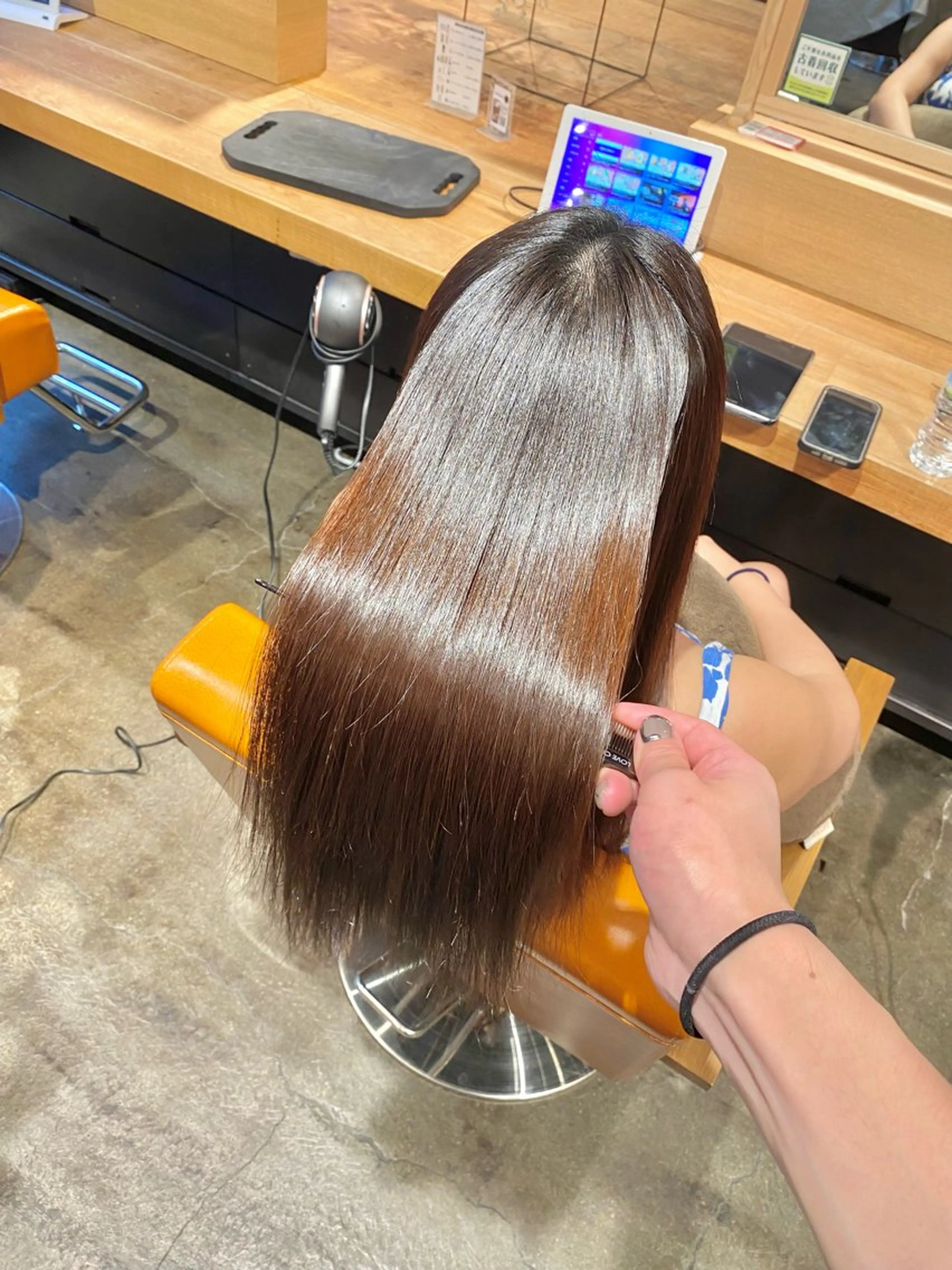 ロング パーマ カット 縮毛矯正 トリートメント 髪質改善 カット/soyaのヘアスタイル