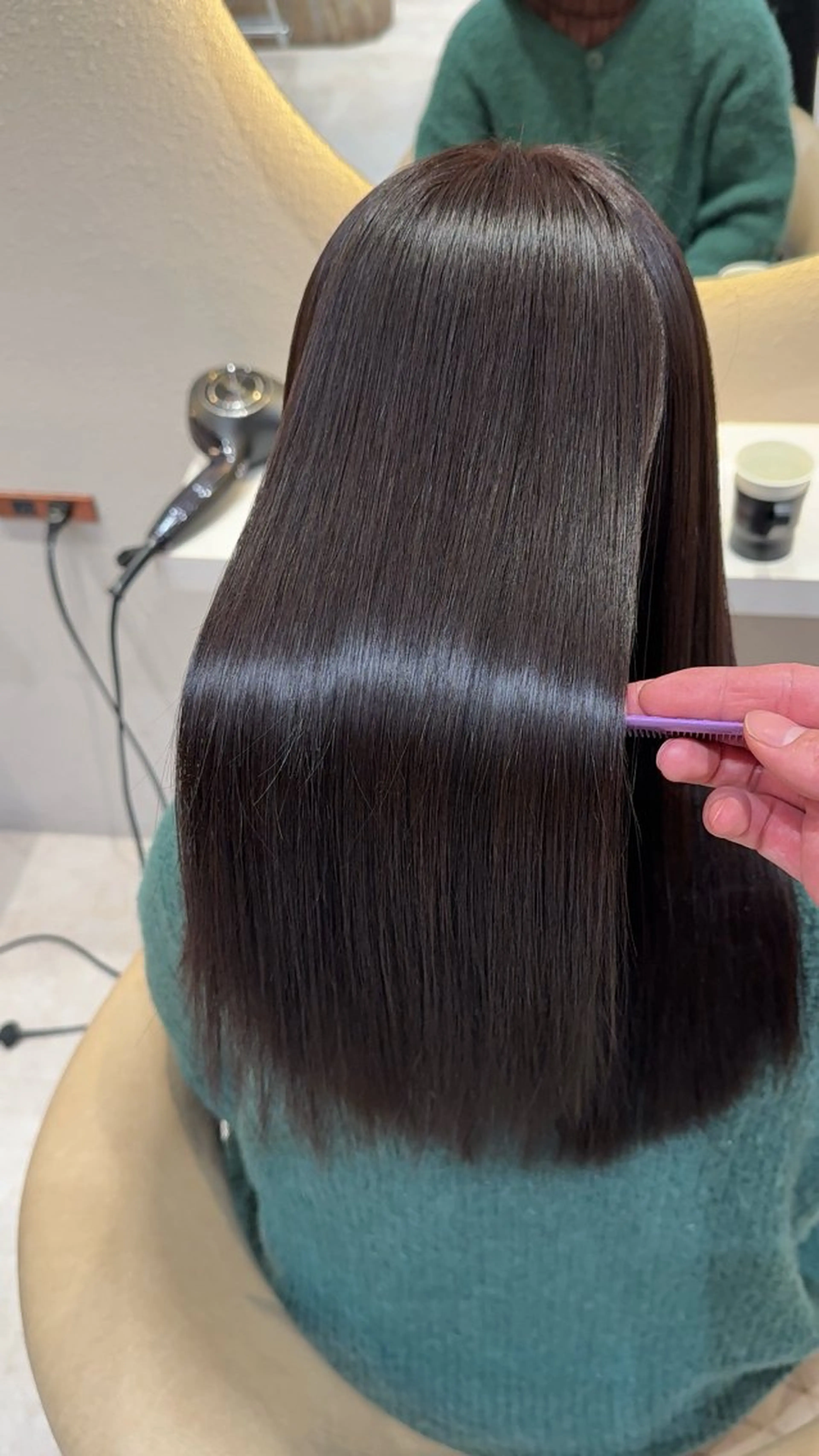 ロング カラー カット ヘアカラー 縮毛矯正 レイヤー✨縮毛矯正 川村利幸のヘアスタイル