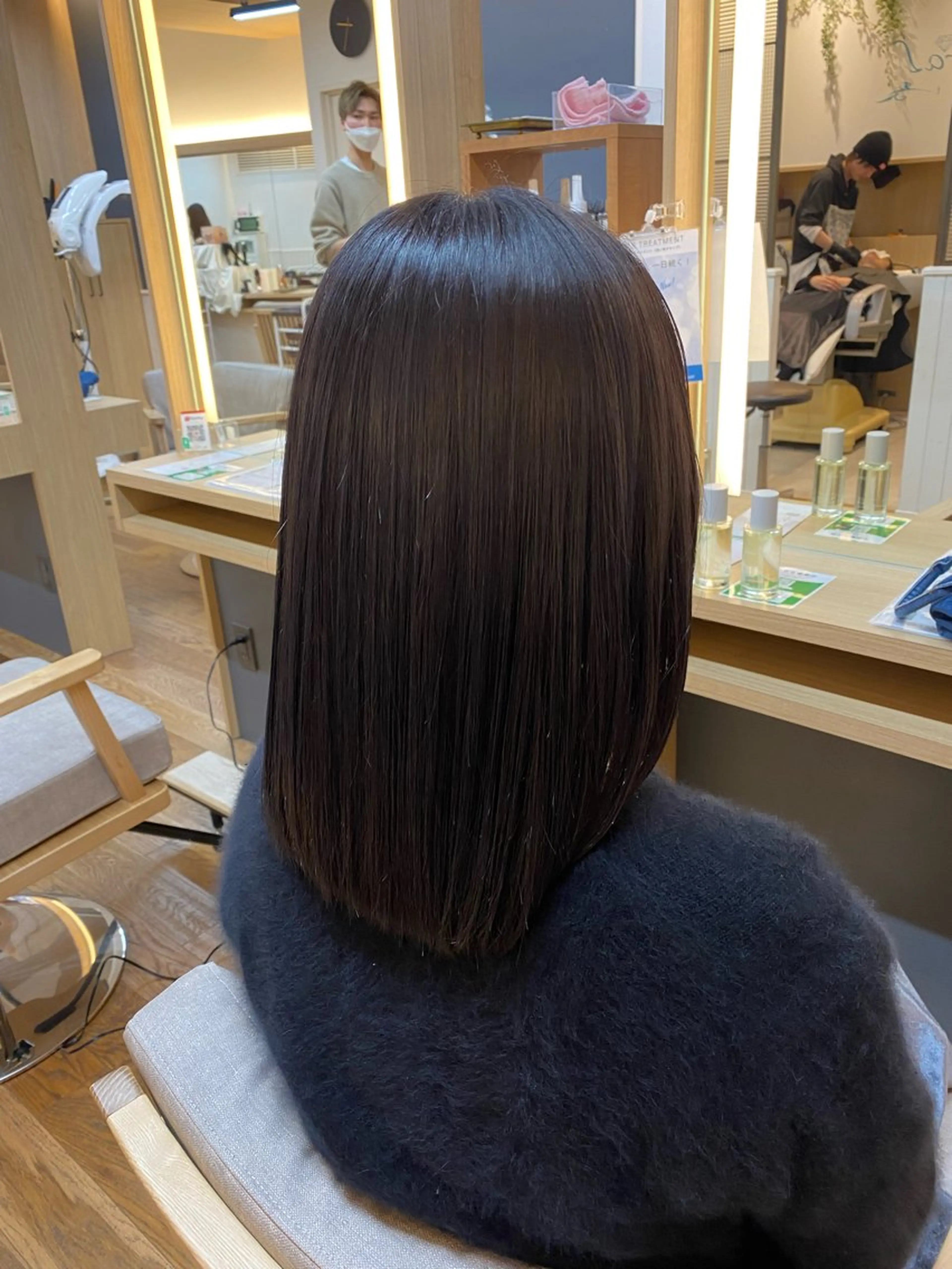 ミディアム トリートメント 韓国ヘア sasugaのヘアスタイル