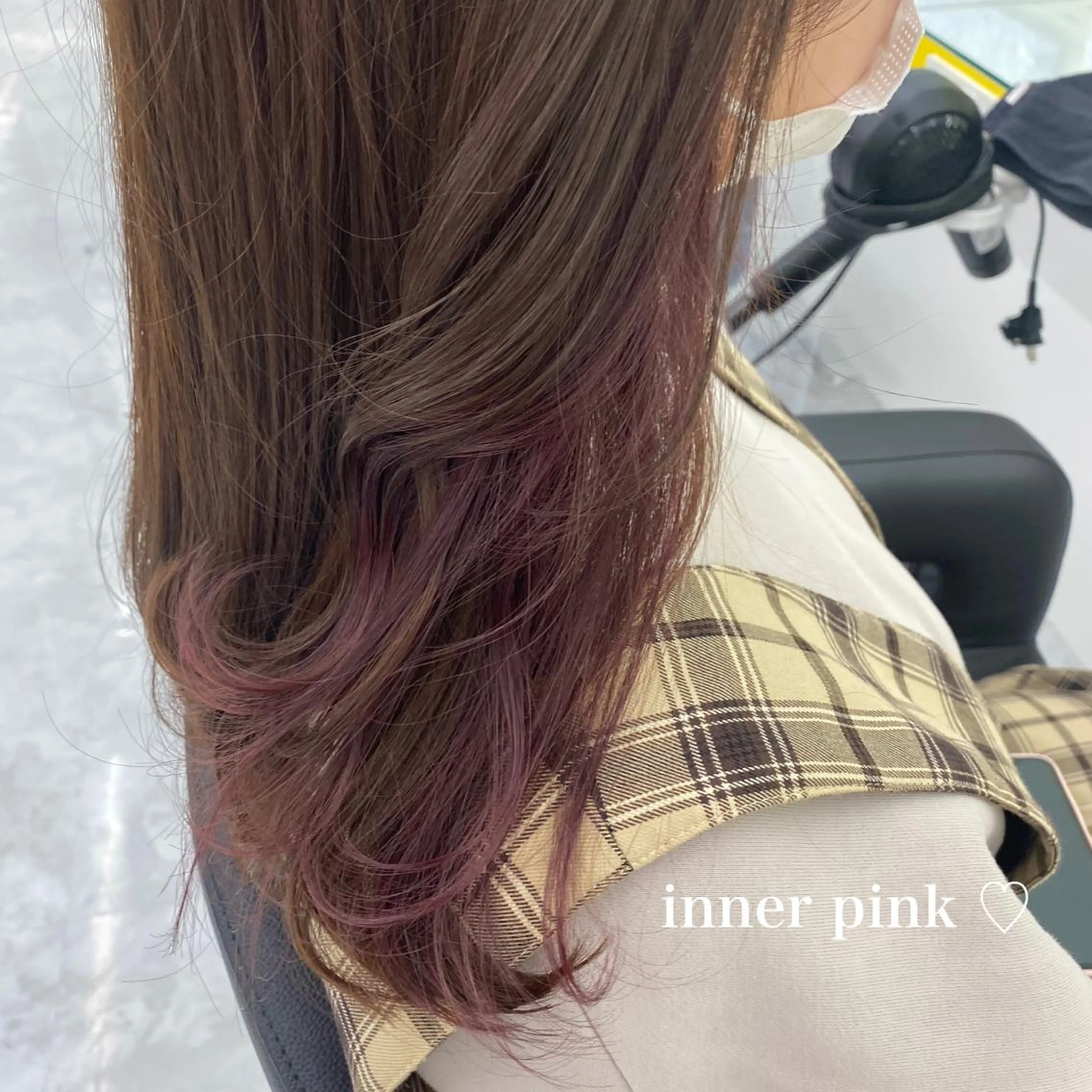 セミロング カラー パーマ ヘアアレンジ メンズ ネイル マツエク・マツパ メンズインナーカラー イヤリングカラー インナーカラー ピンクカラー カラーマツエク linette所属・🐩推し活🐩 FUTABA🍒のヘアスタイル