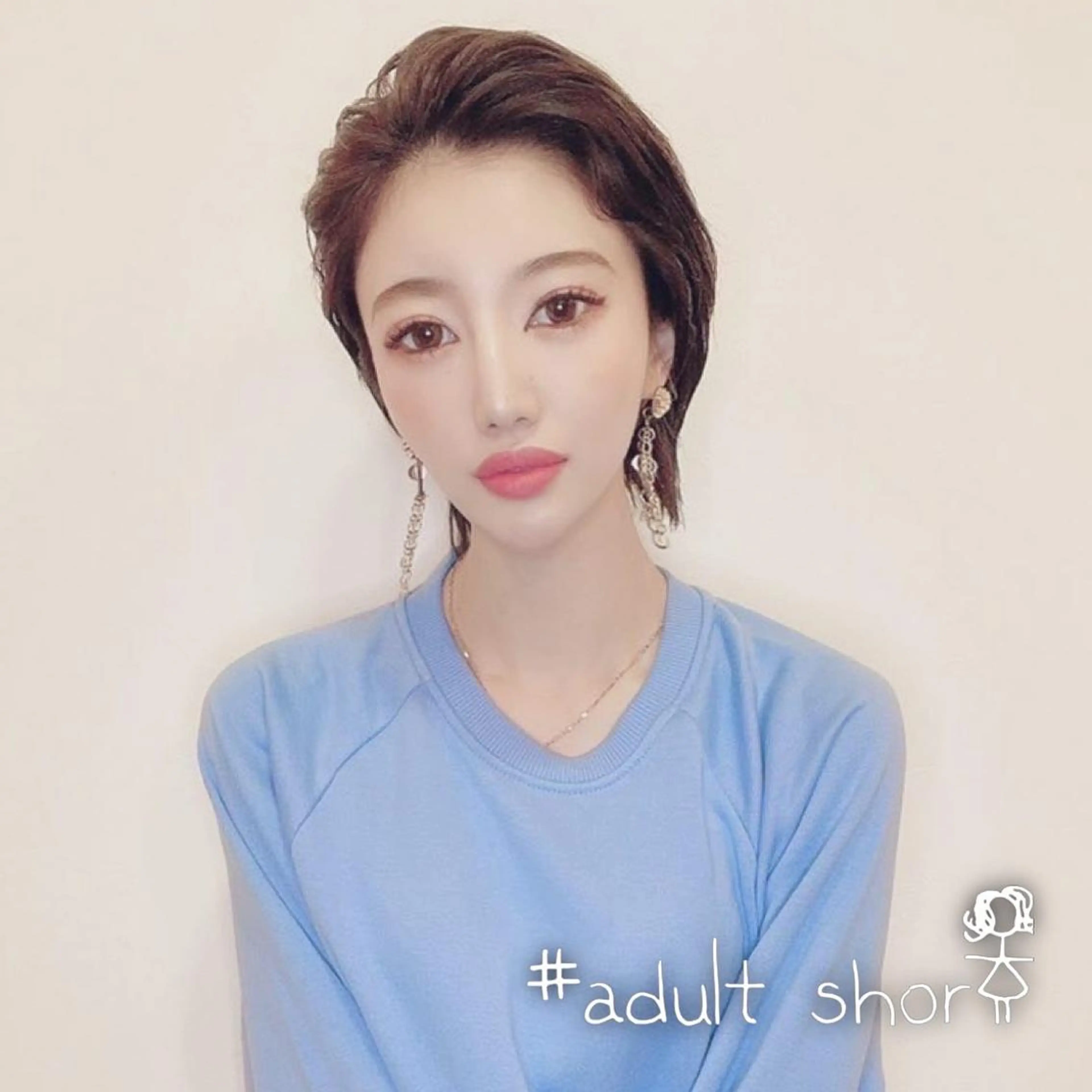 ショート くせ毛 顔周りカット 似合わせカット トリートメント カット ヘアカラー トリートメント 韓国レイヤー×透明感 髪質改善　武田涼のヘアスタイル