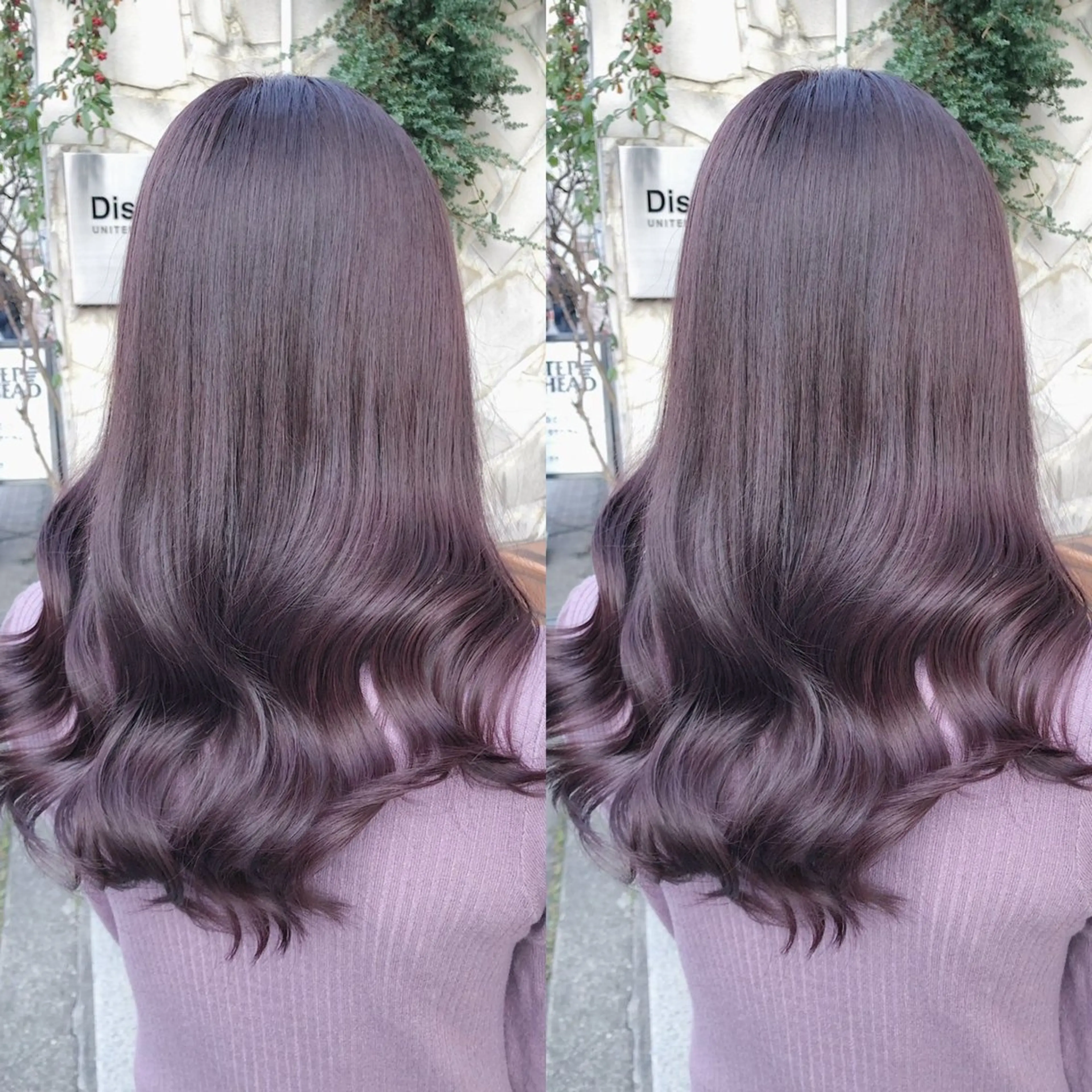 ロング カラー ブラウンカラー ラベンダーカラー ラベンダーピンク ピンクカラー ピンクブラウン ヘアカラー トリートメント ヘアセット ブリーチ無しダブル カラー🦕まどかのヘアスタイル