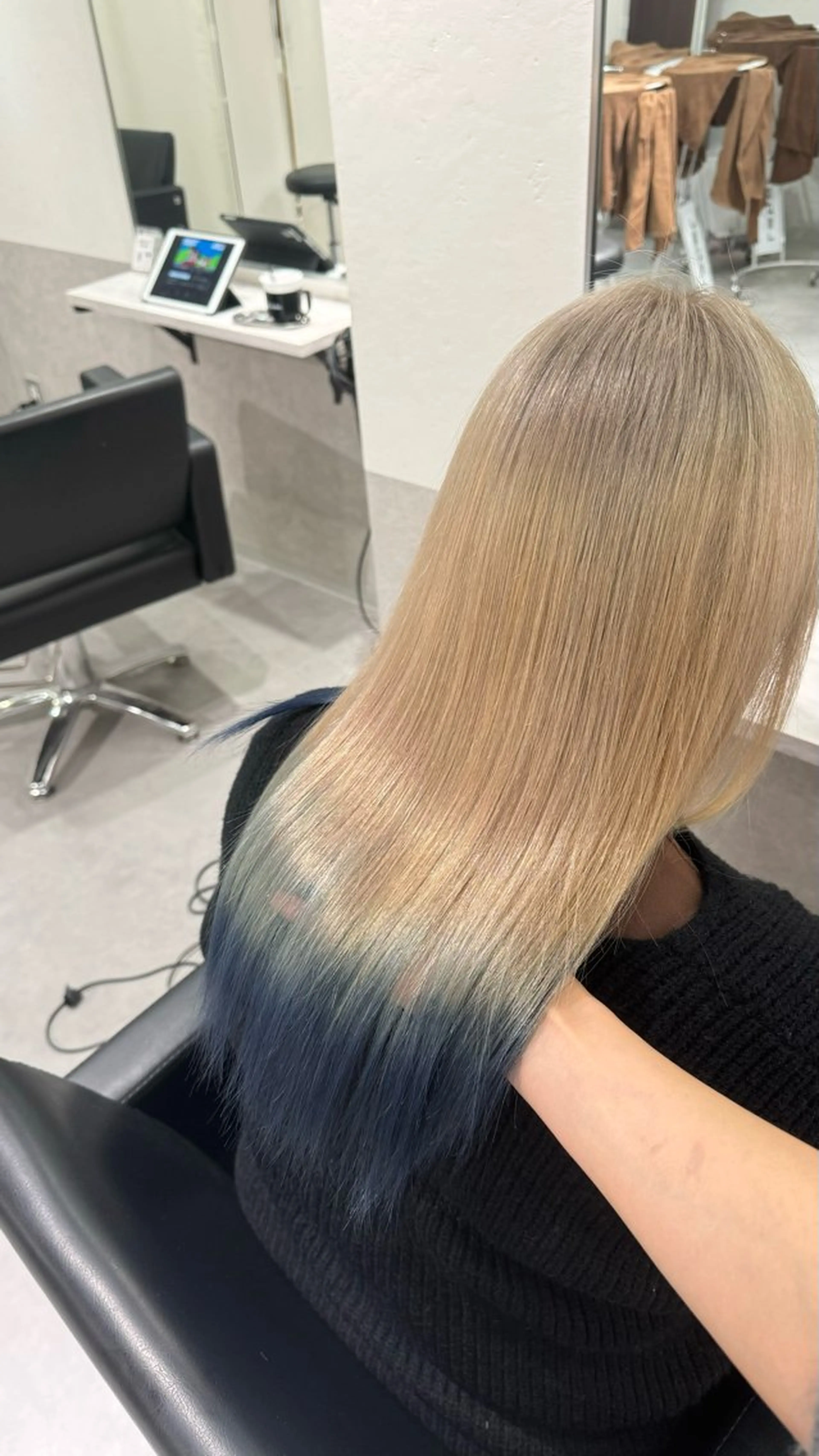 セミロング カラー ヘアカラー バレイヤージュ/ ハイライトꔛyumeのヘアスタイル