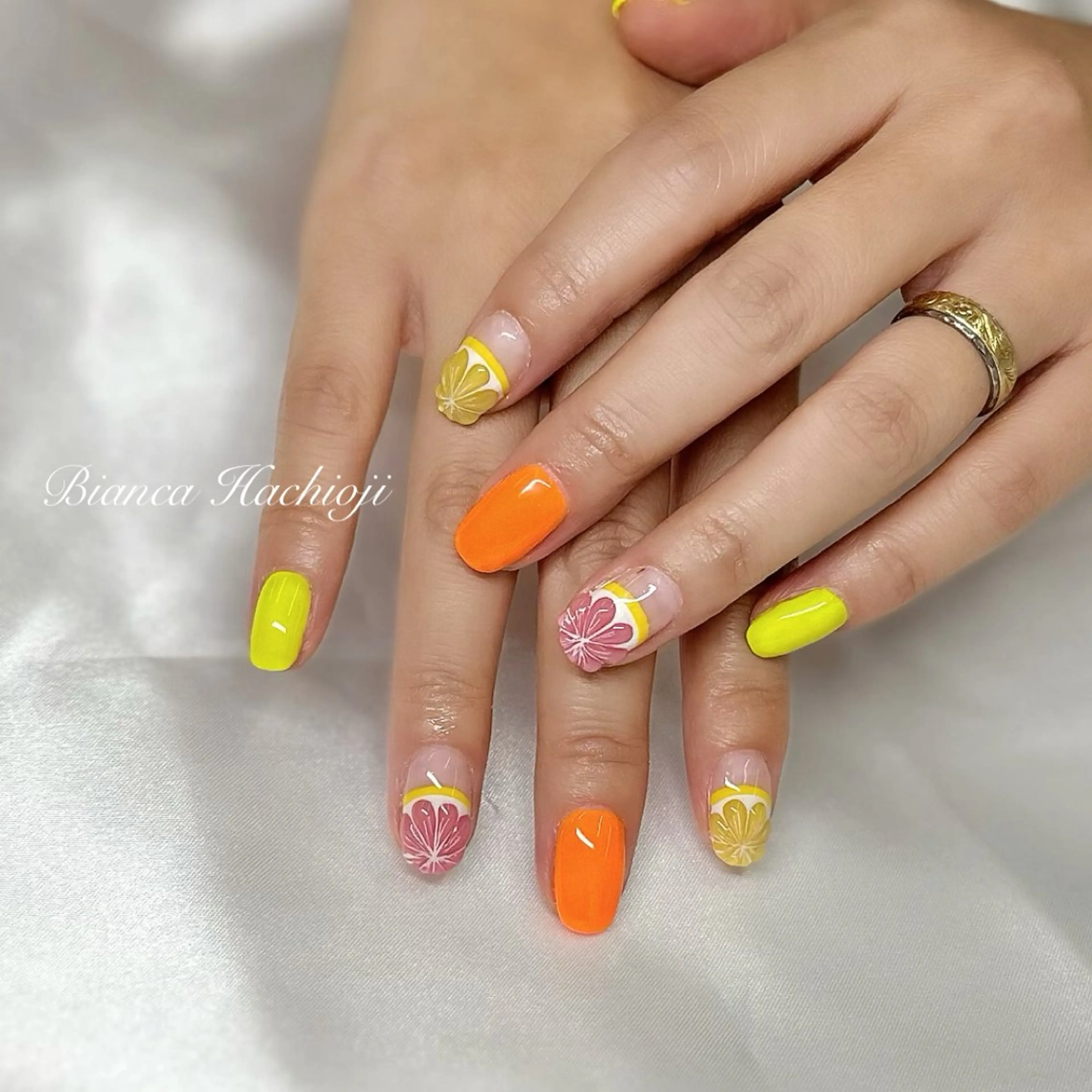ネイル ハンドネイル Bianca🦋 AIRAのネイルデザイン