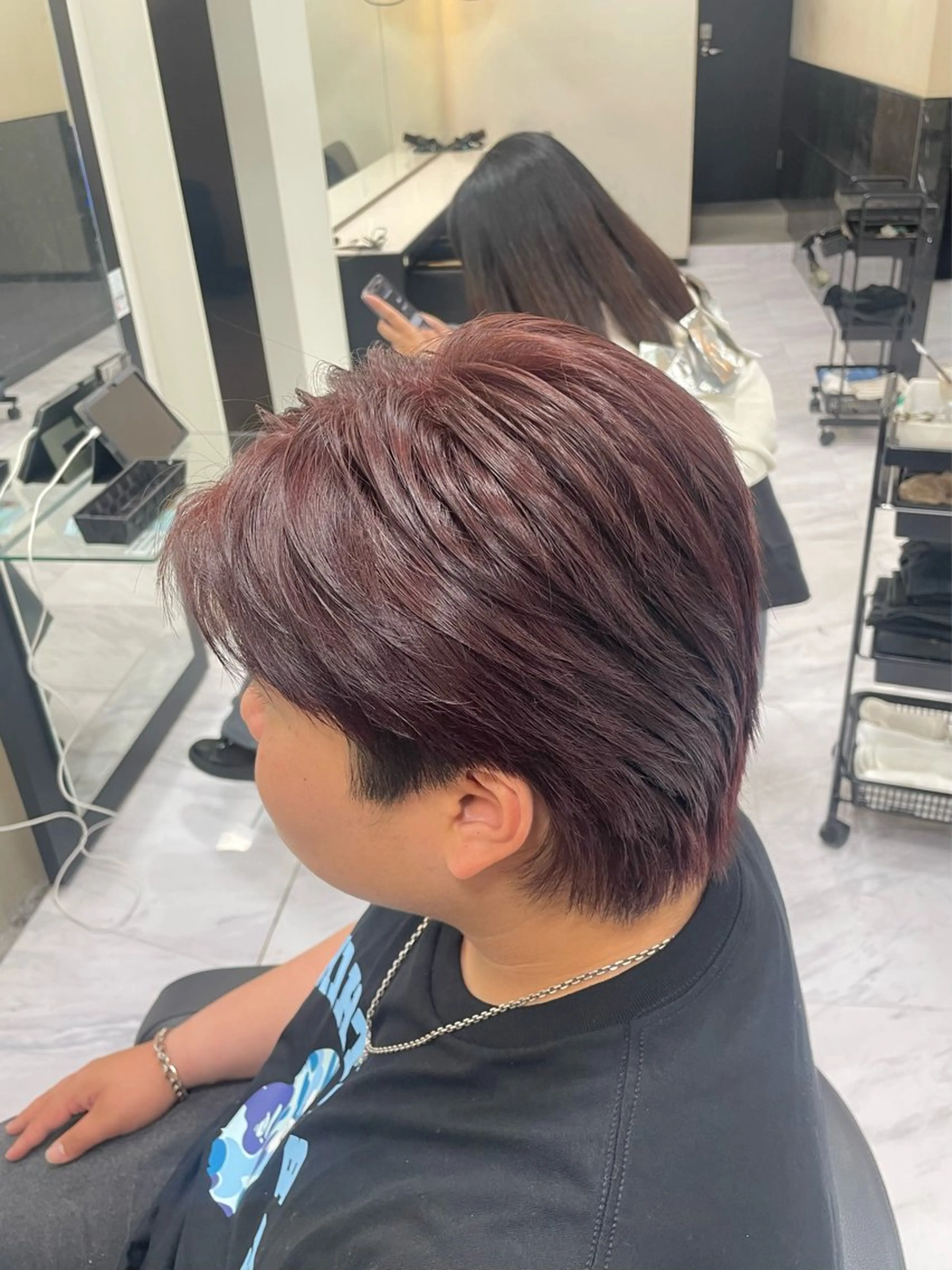 カラー メンズ カット ヘアカラー 🐥くまがい💛 ダブルカラー／パーマのヘアスタイル