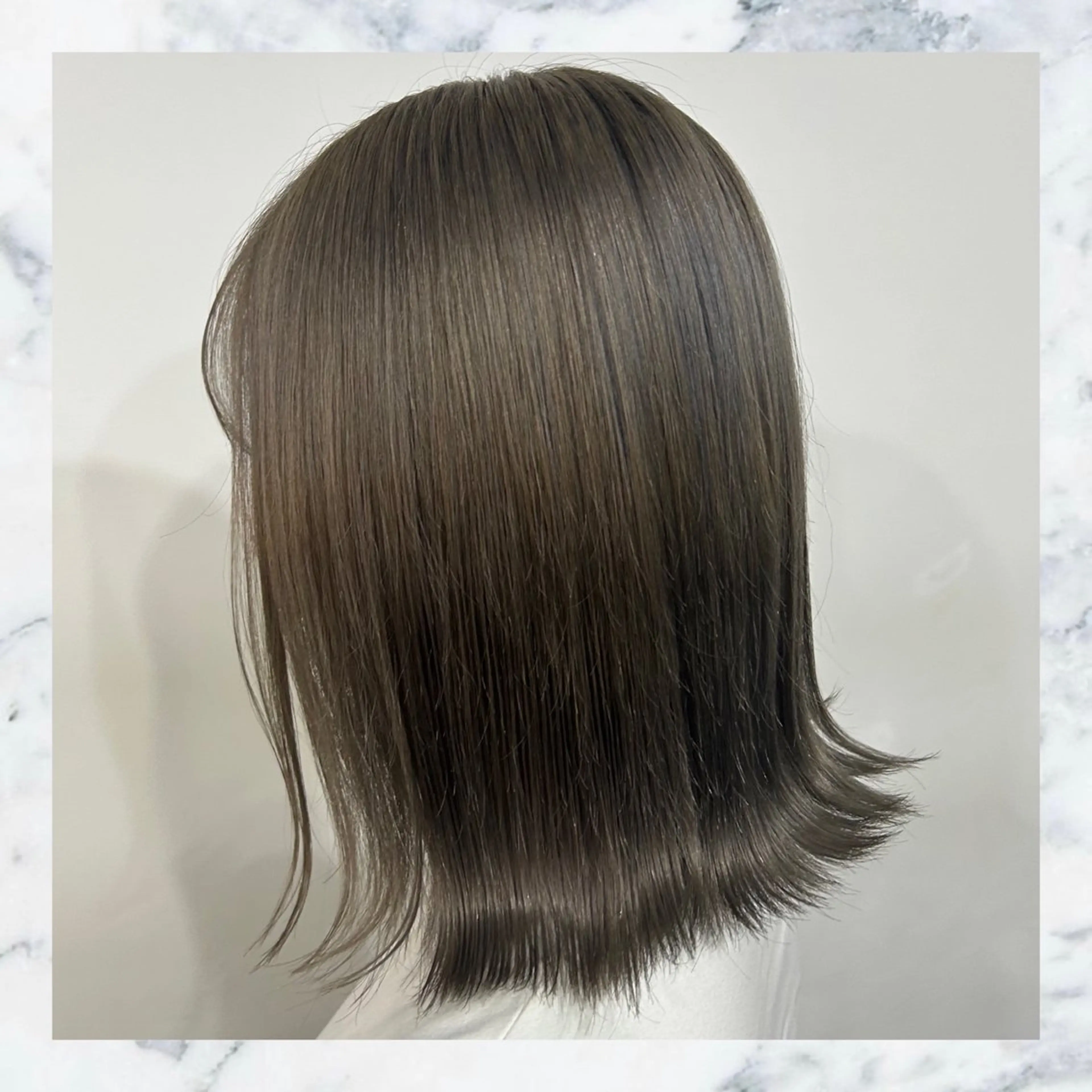 ミディアム カラー ベージュカラー 黒髪 ブリーチ ブロンド ブルーカラー ヘアカラー SOYON所属・艶髪✖️ハイトーン 🫧YURIA🫧のヘアスタイル