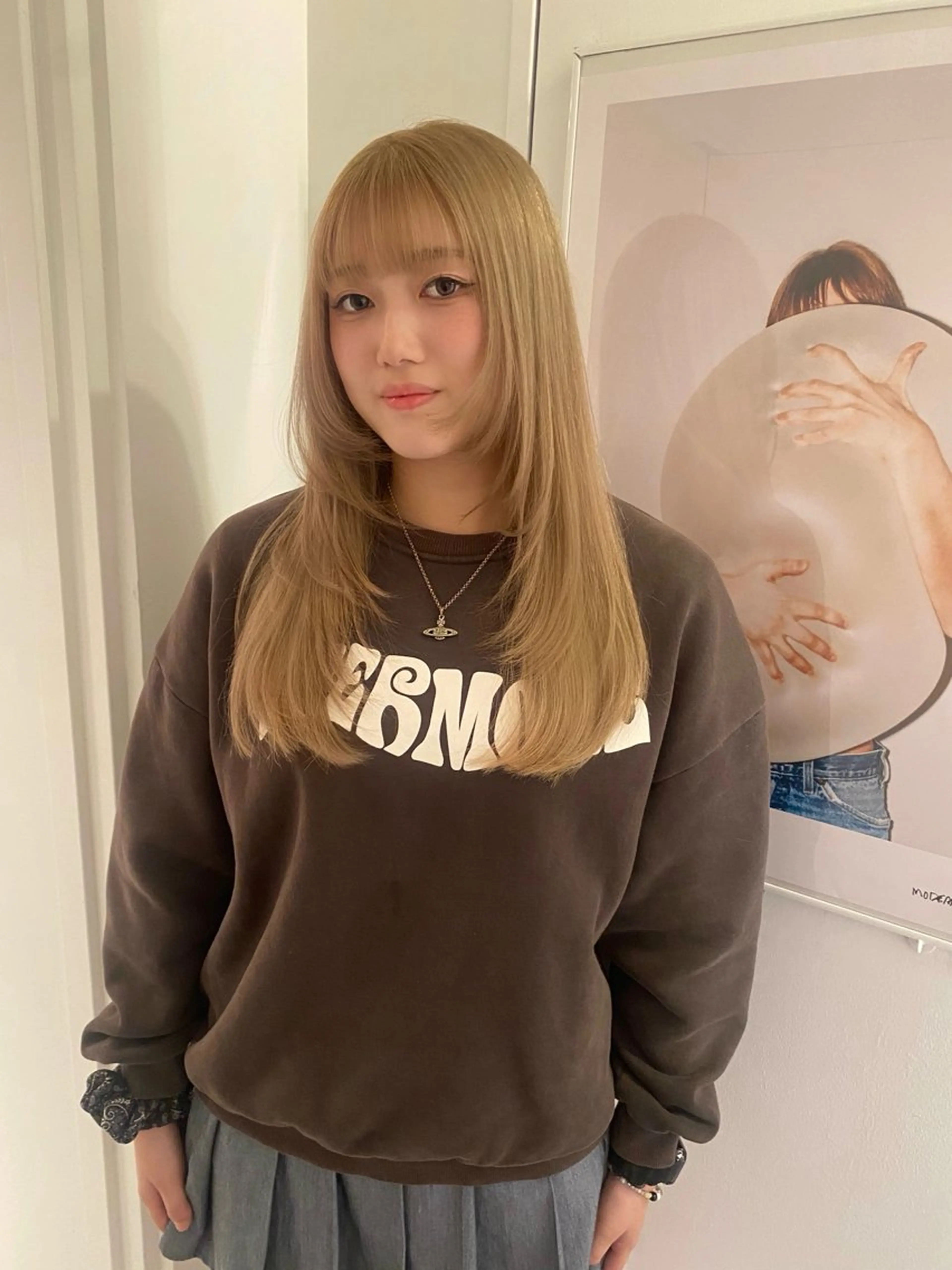 セミロング カット riria ショートヘアのヘアスタイル