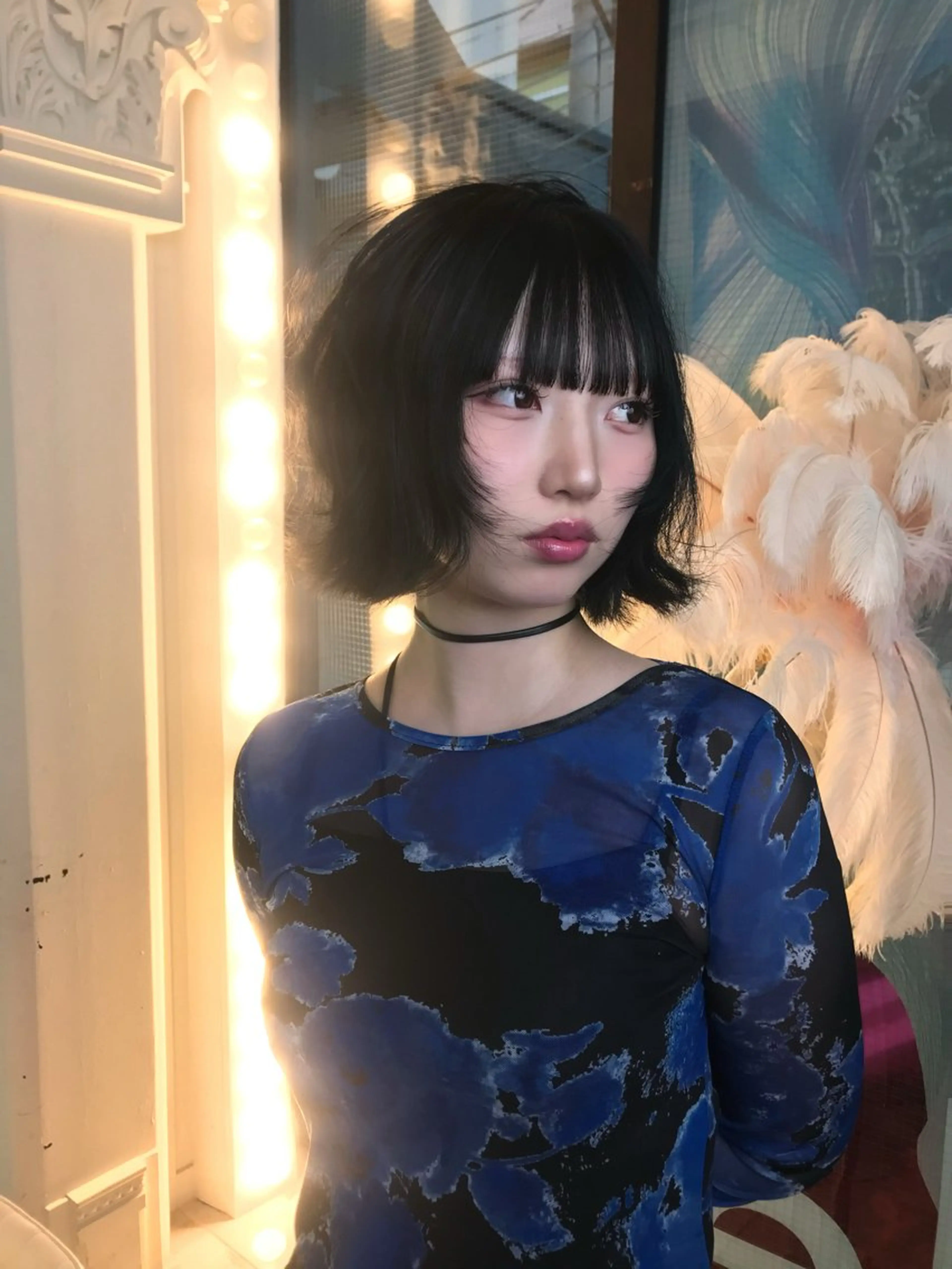 ショート カット トリートメント HARUNA/原宿/ ハイトーン/デザインのヘアスタイル