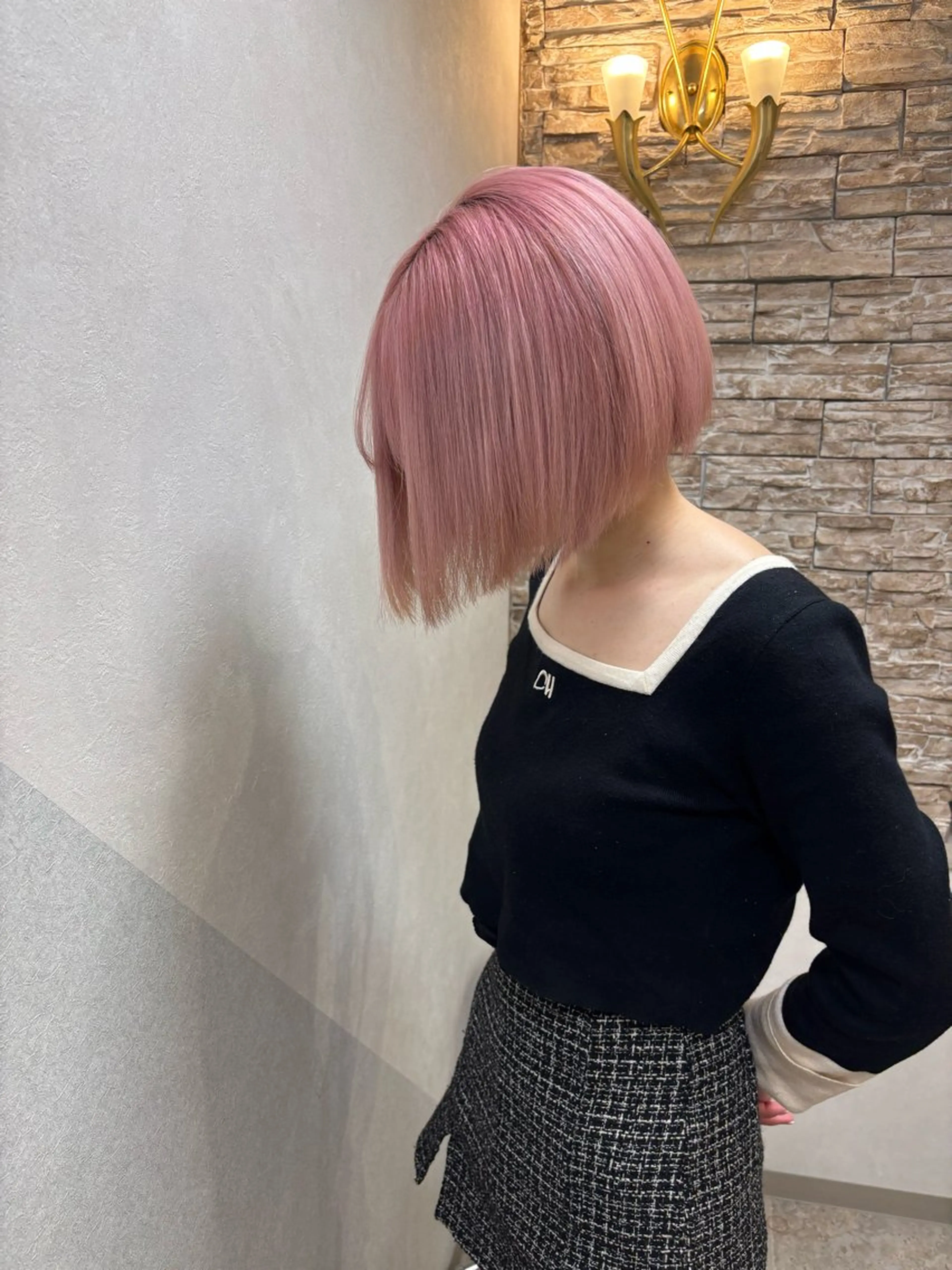 カラー ピンクカラー ANKHCROSS池袋店 【アンククロス】所属・アンククロス ななみのヘアスタイル