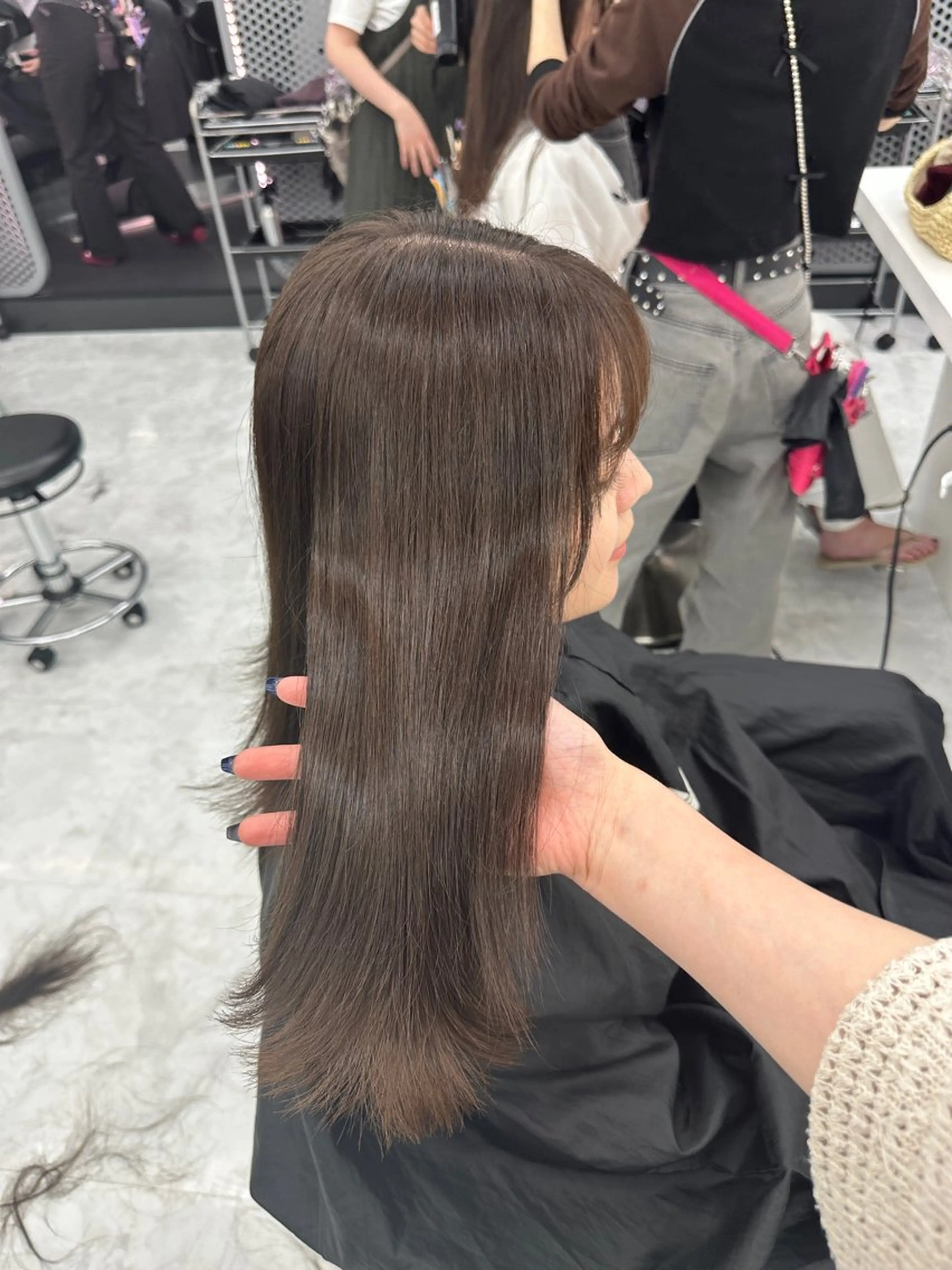 ロング カラー パーマ ヘアアレンジ メンズ キッズ ♥️韓国ヘア レイヤー♥️ゆりのヘアスタイル