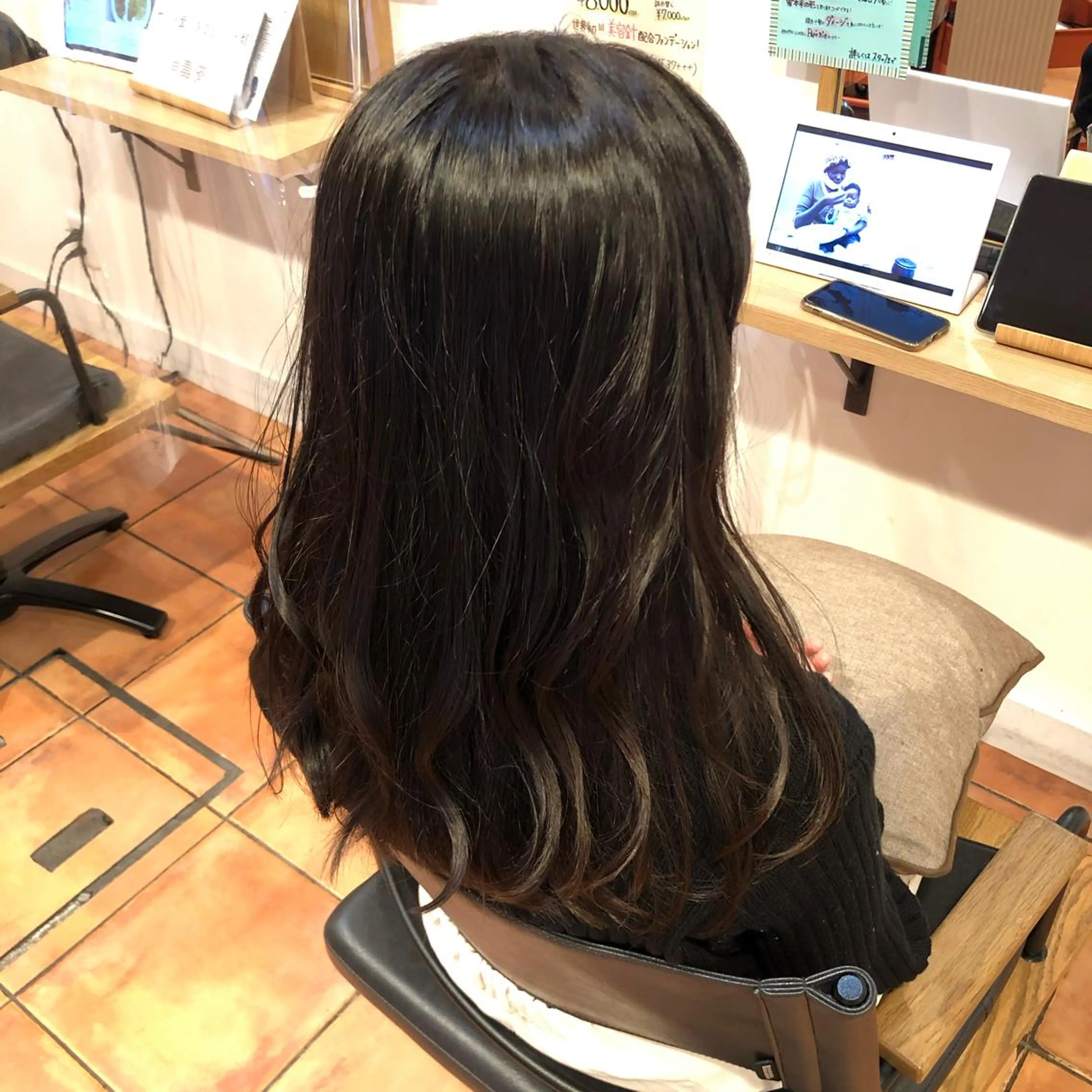 セミロング 中田 海斗のヘアスタイル