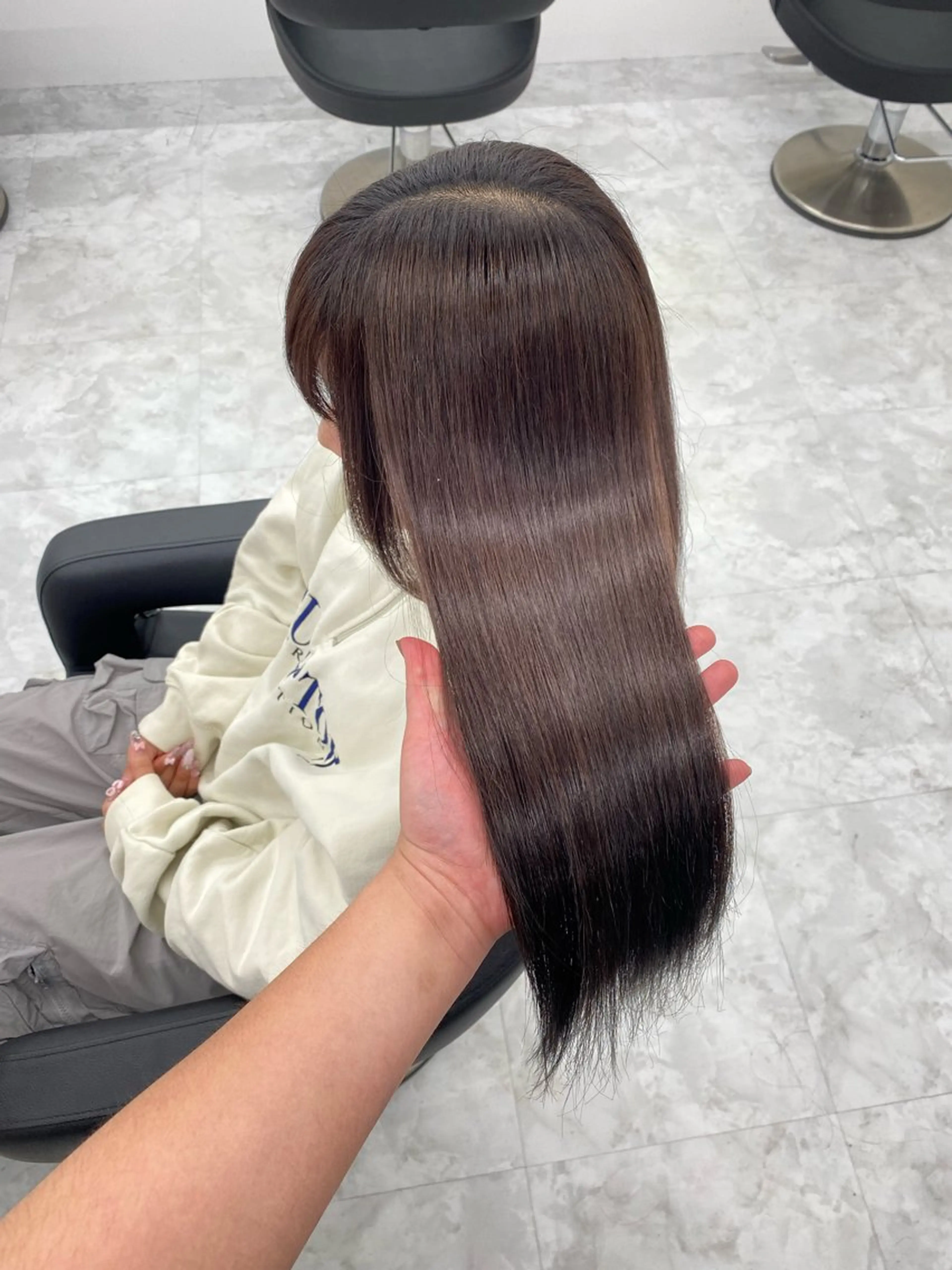 ロング カラー カット パーマ トリートメント 🔷似合わせメンズ カットKUMA🔷のヘアスタイル