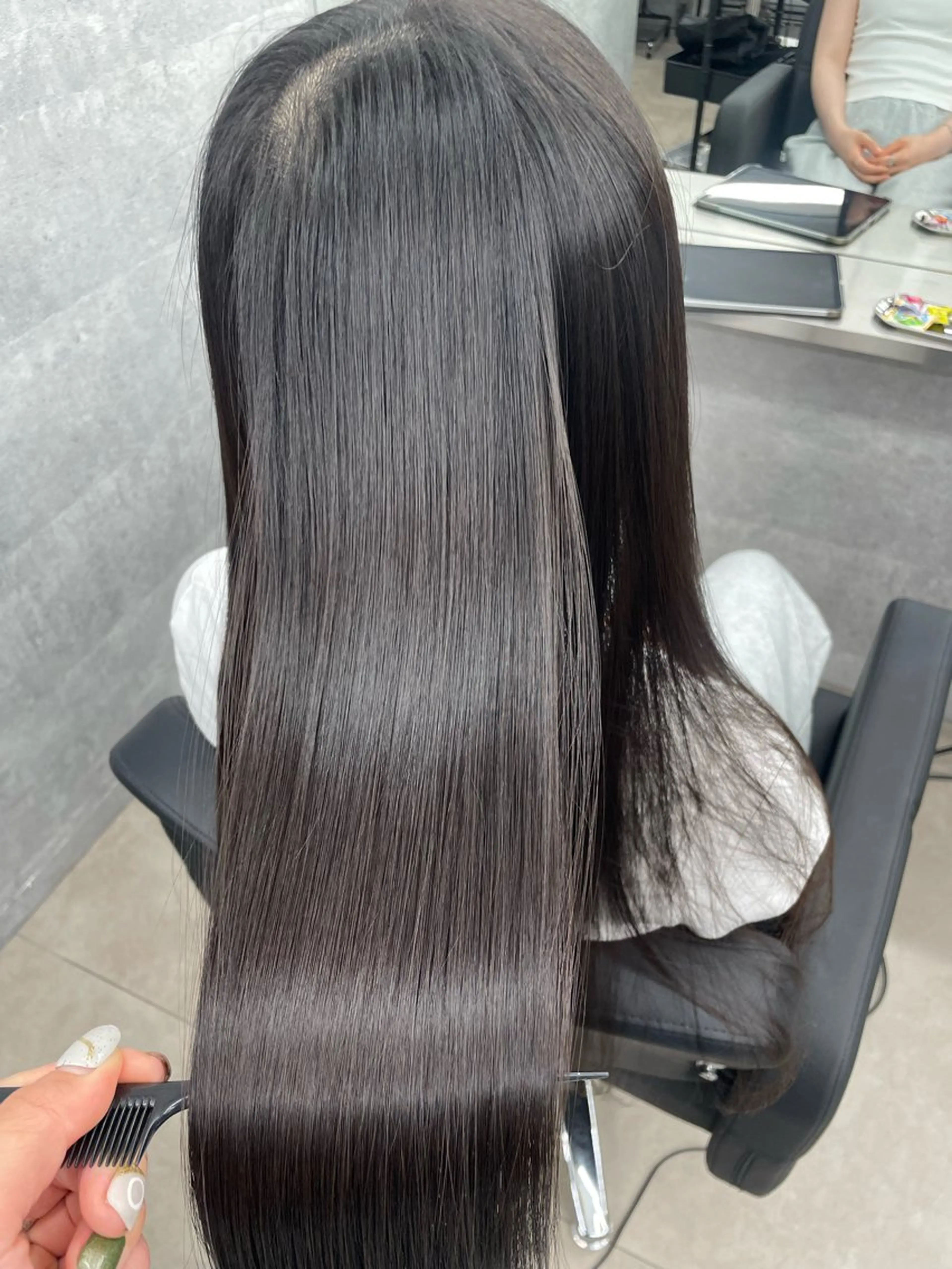 セミロング カラー ヘアアレンジ トリートメント ヘッドスパ ヘアセット 髪質改善/縮毛/新宿 🫧SUZUKA🫧のヘアスタイル