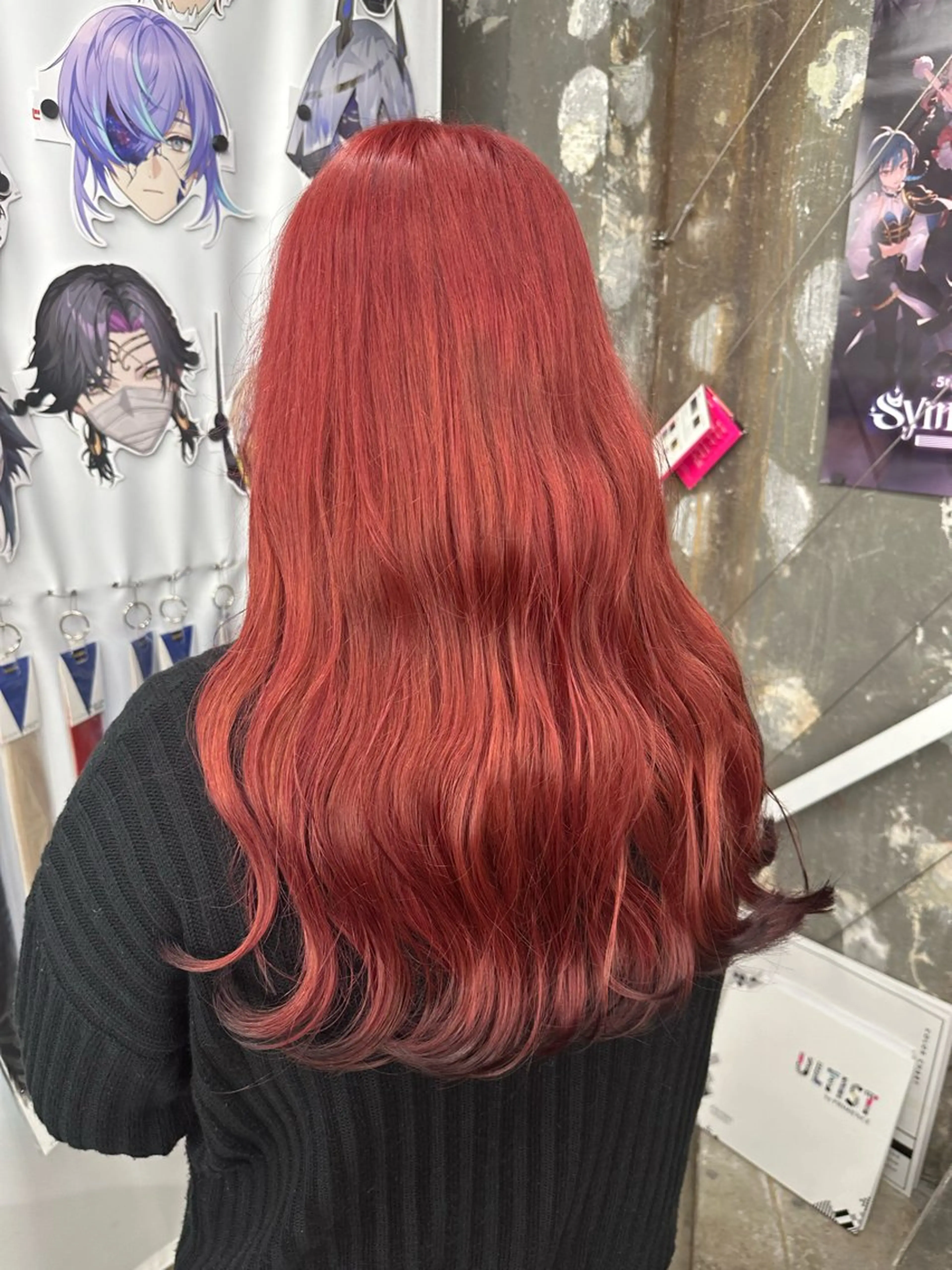 ロング カラー ブリーチ ボルドーカラー ケアブリーチ グラデーションカラー インナーカラー ヘアカラー トリートメント あらげ 🌈推しカラー🌈ᵕのヘアスタイル
