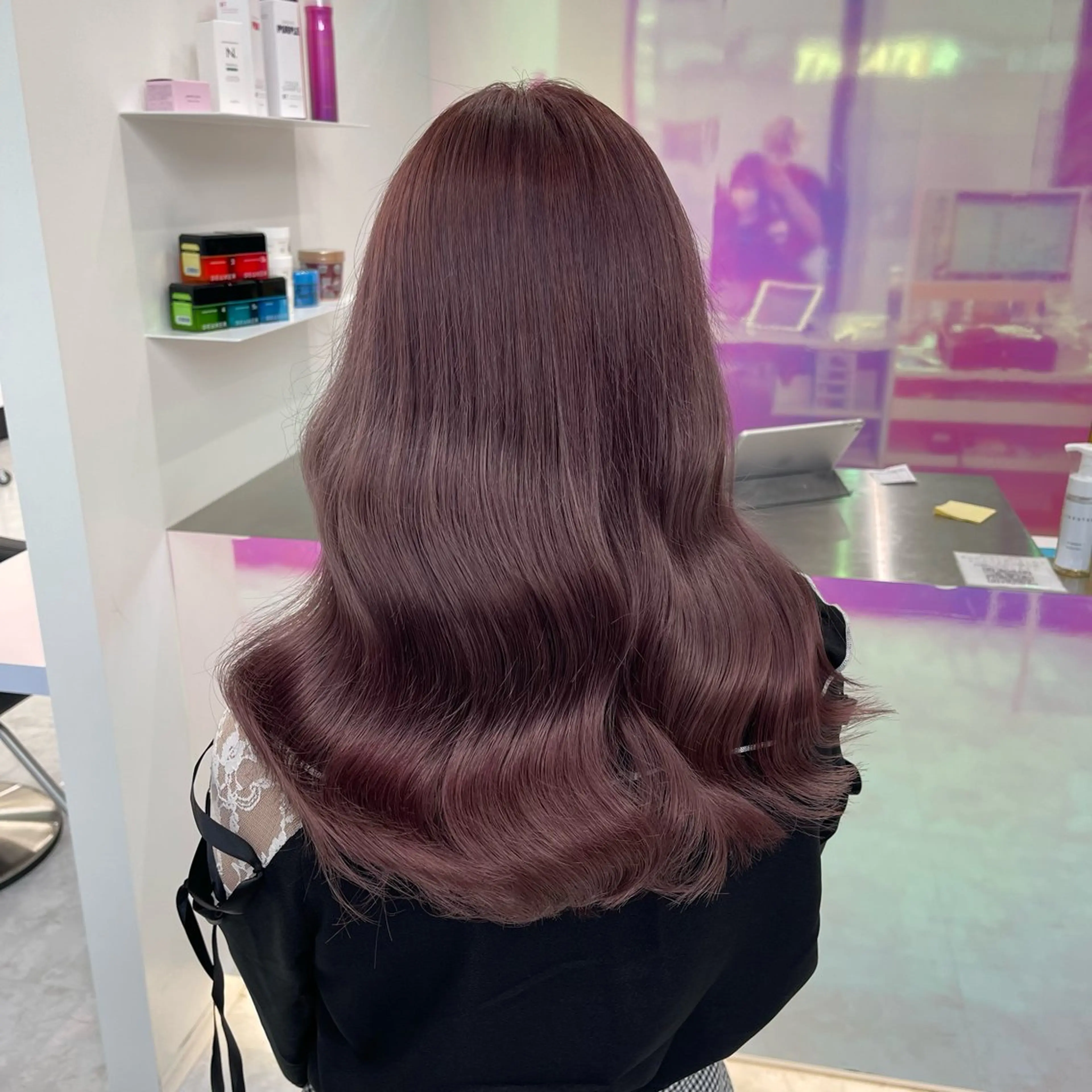 ロング カラー ヘアアレンジ メンズ ブラウンカラー ラベンダーカラー ヘアカラー トリートメント ヘッドスパ ヘアセット 🌈トレンドヘア 🌈WATARU🌈のヘアスタイル