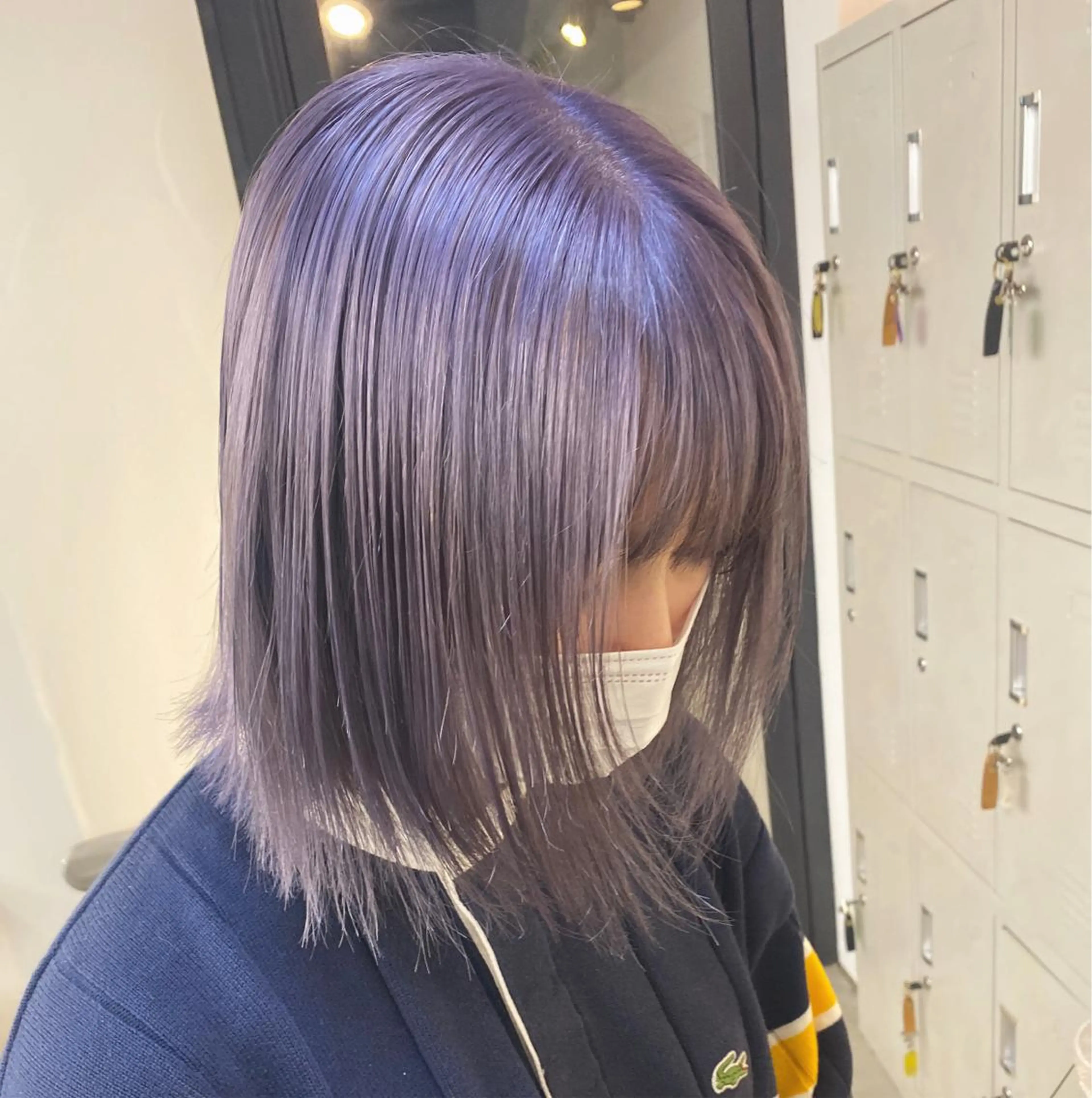 ショート カラー パーマ ヘアアレンジ キッズ ネイル マツエク・マツパ 暖色系/透明感 治野心のヘアスタイル