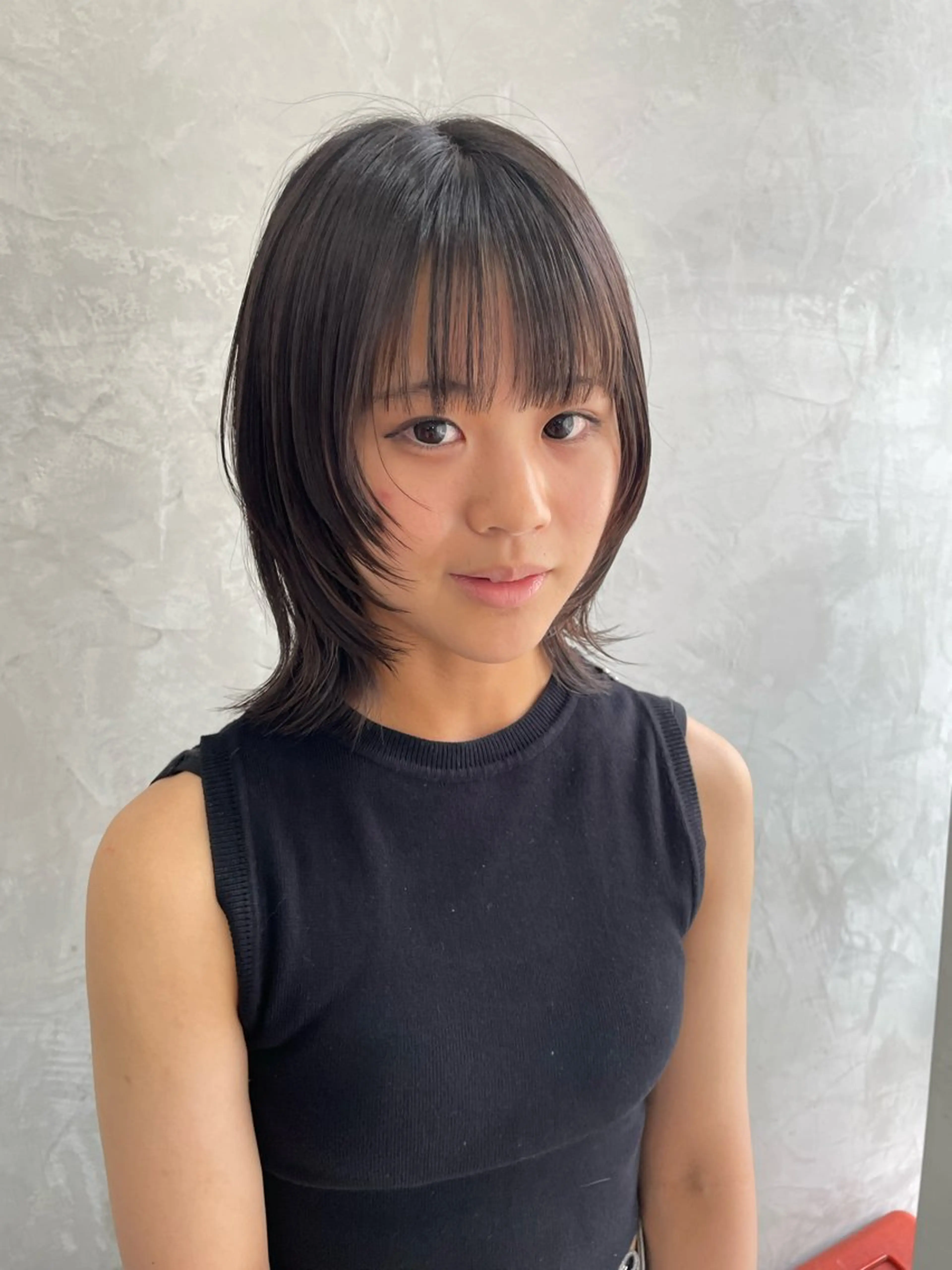 ミディアム ウルフカット カット fudge所属・MaisonHALU 松浦光咲のヘアスタイル