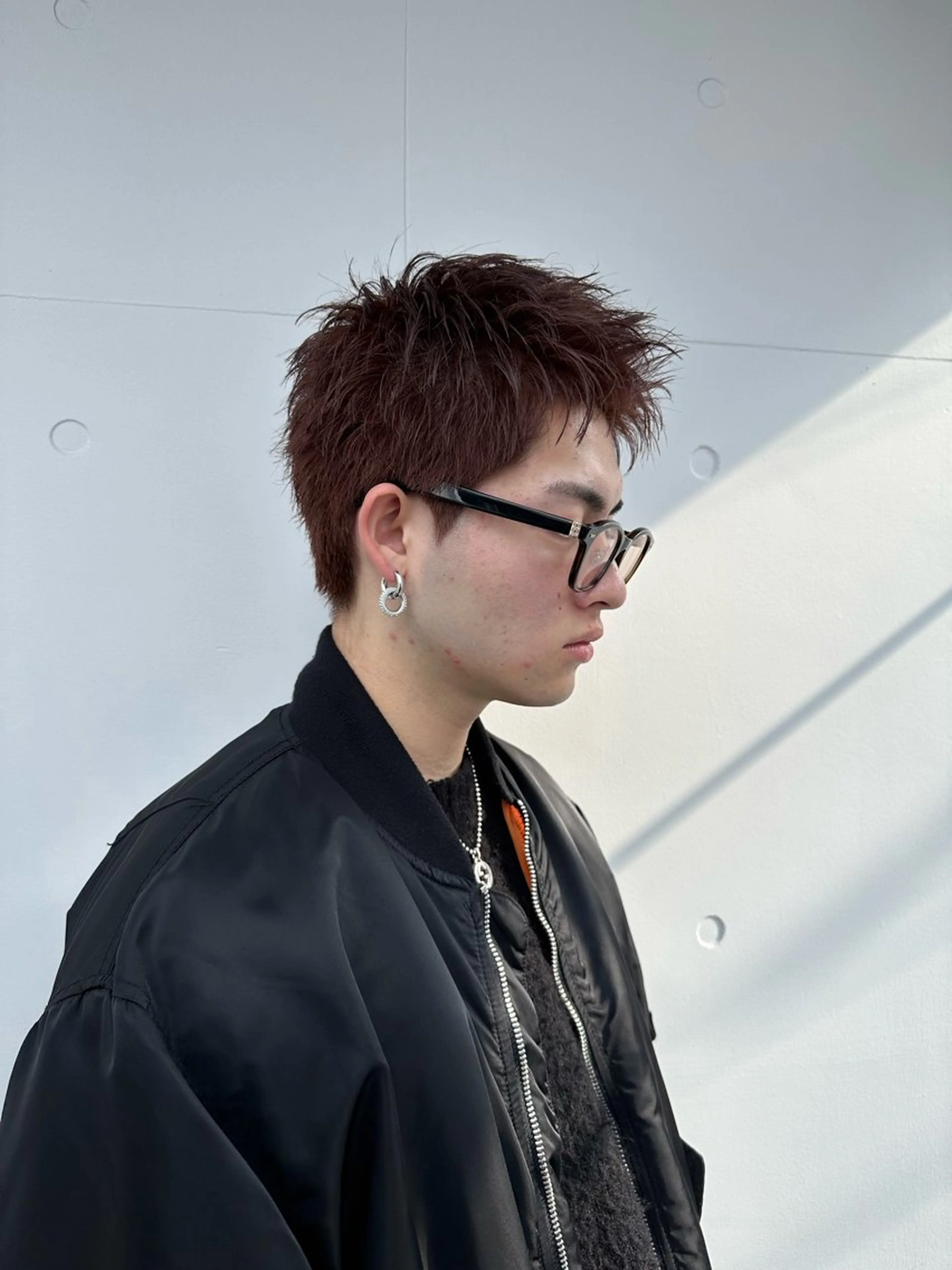 カラー メンズ メンズブリーチ メンズハイトーン メンズインナーカラー メンズ韓国風 メンズウルフカット fullbloom hair&spa所属・DAIKIベージュ 🍂レイヤーカットのヘアスタイル