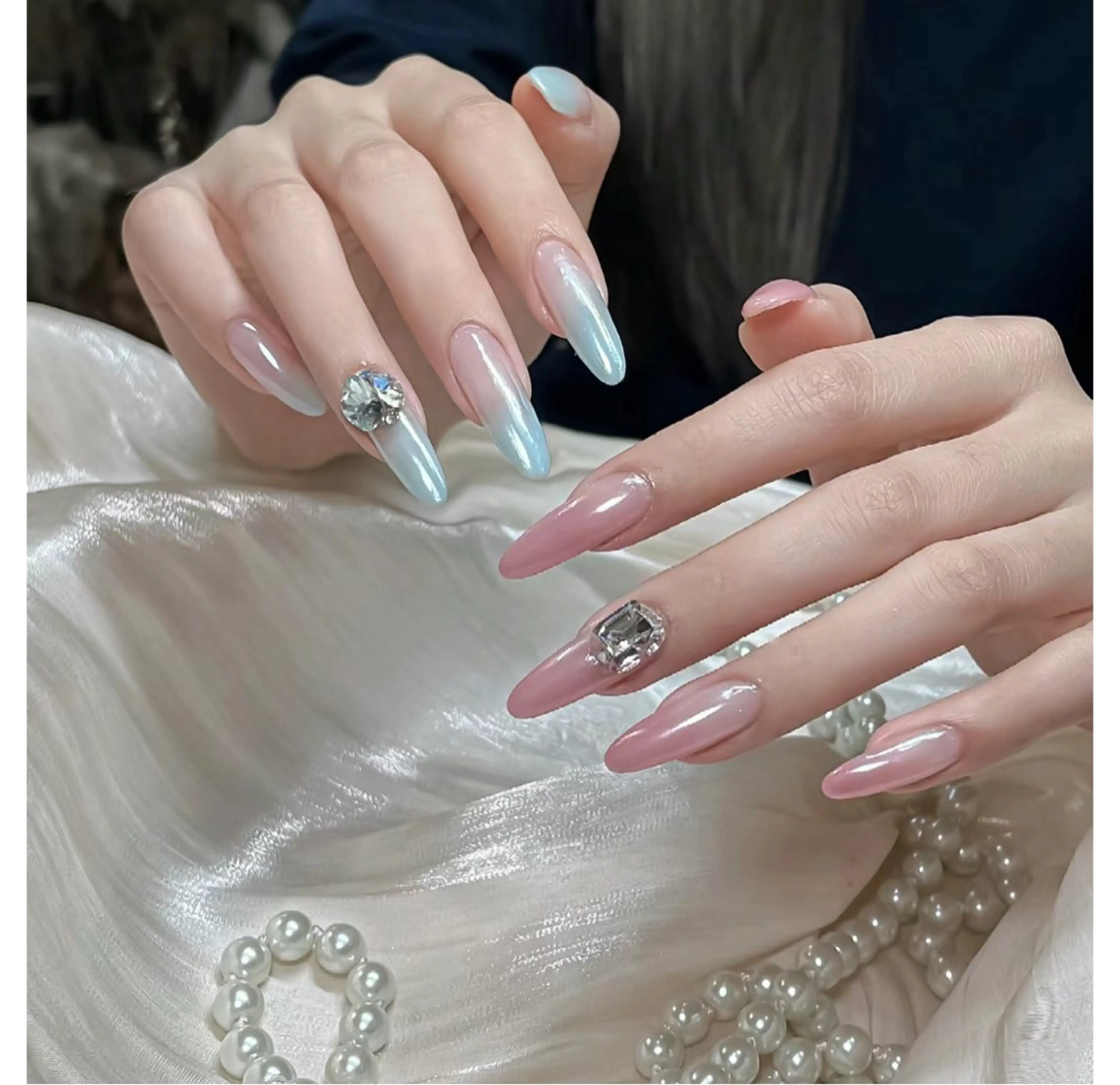 ネイル ハンドネイル M🌷nail 長さだし専門店のネイルデザイン