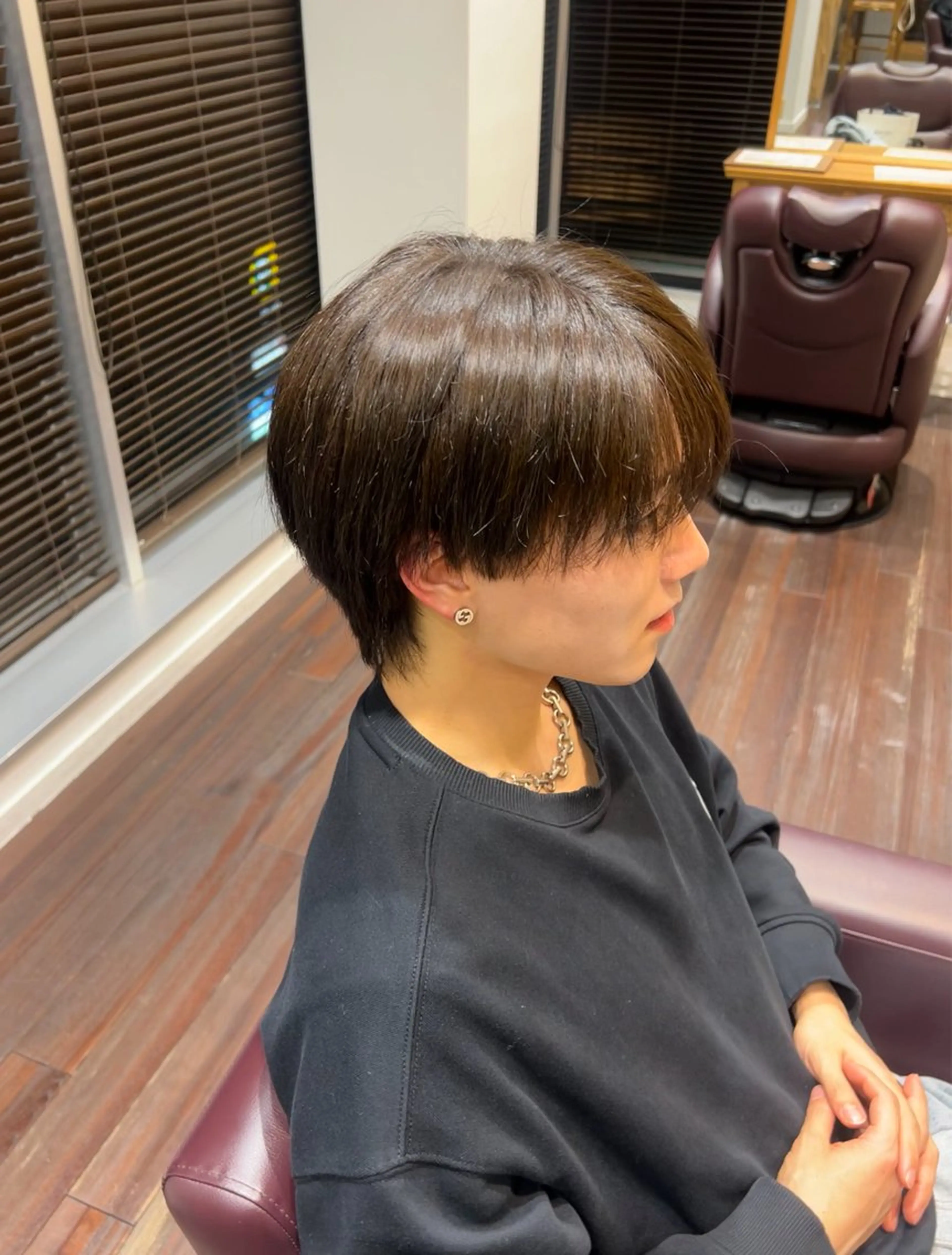カラー ブラウンカラー オリーブブラウン ひな /鶴見BONECCAのヘアスタイル