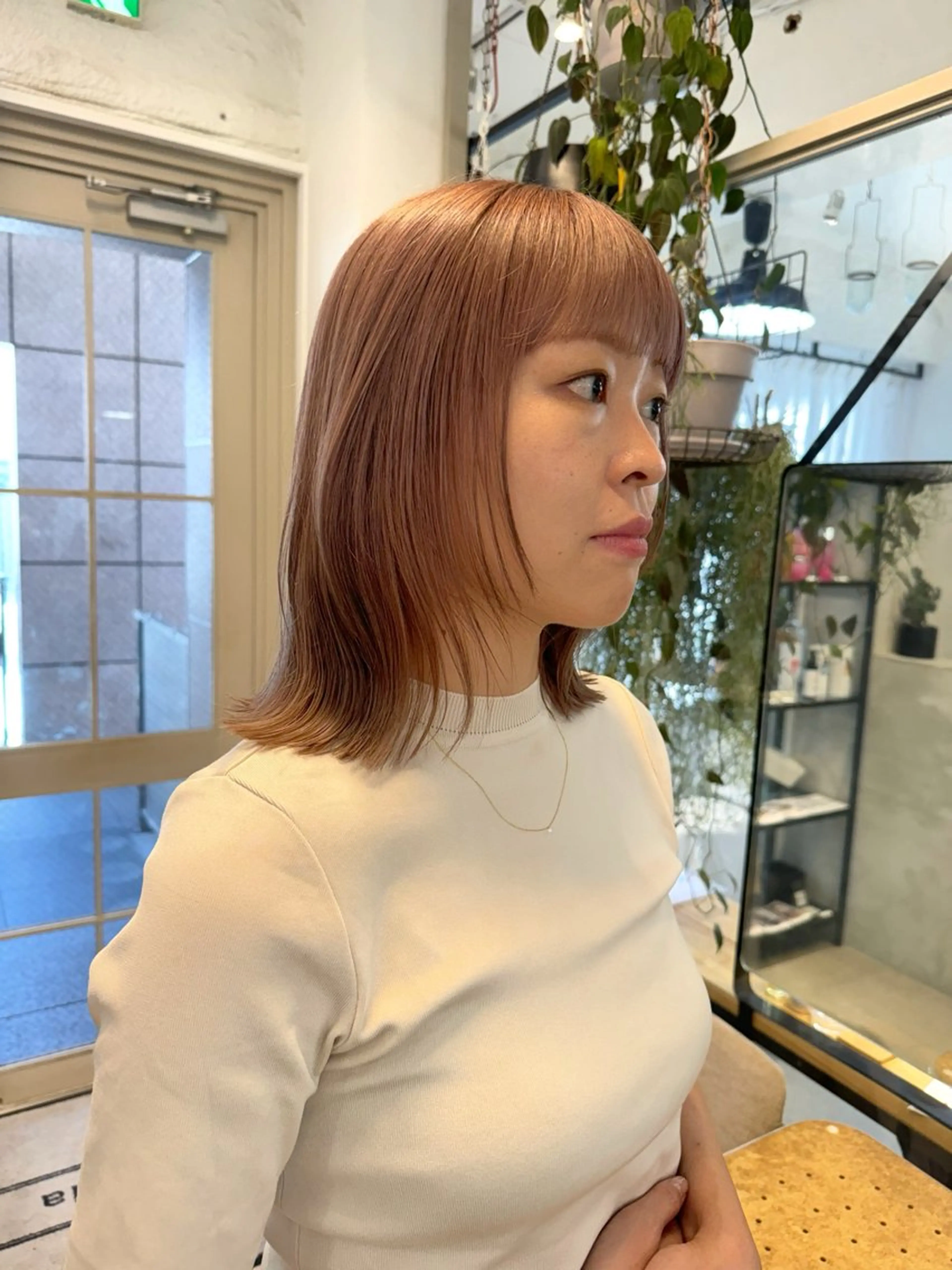 ミディアム カラー ベージュカラー ミルクティーベージュ ヘアカラー Lomalia 🤍🫧/makoのヘアスタイル