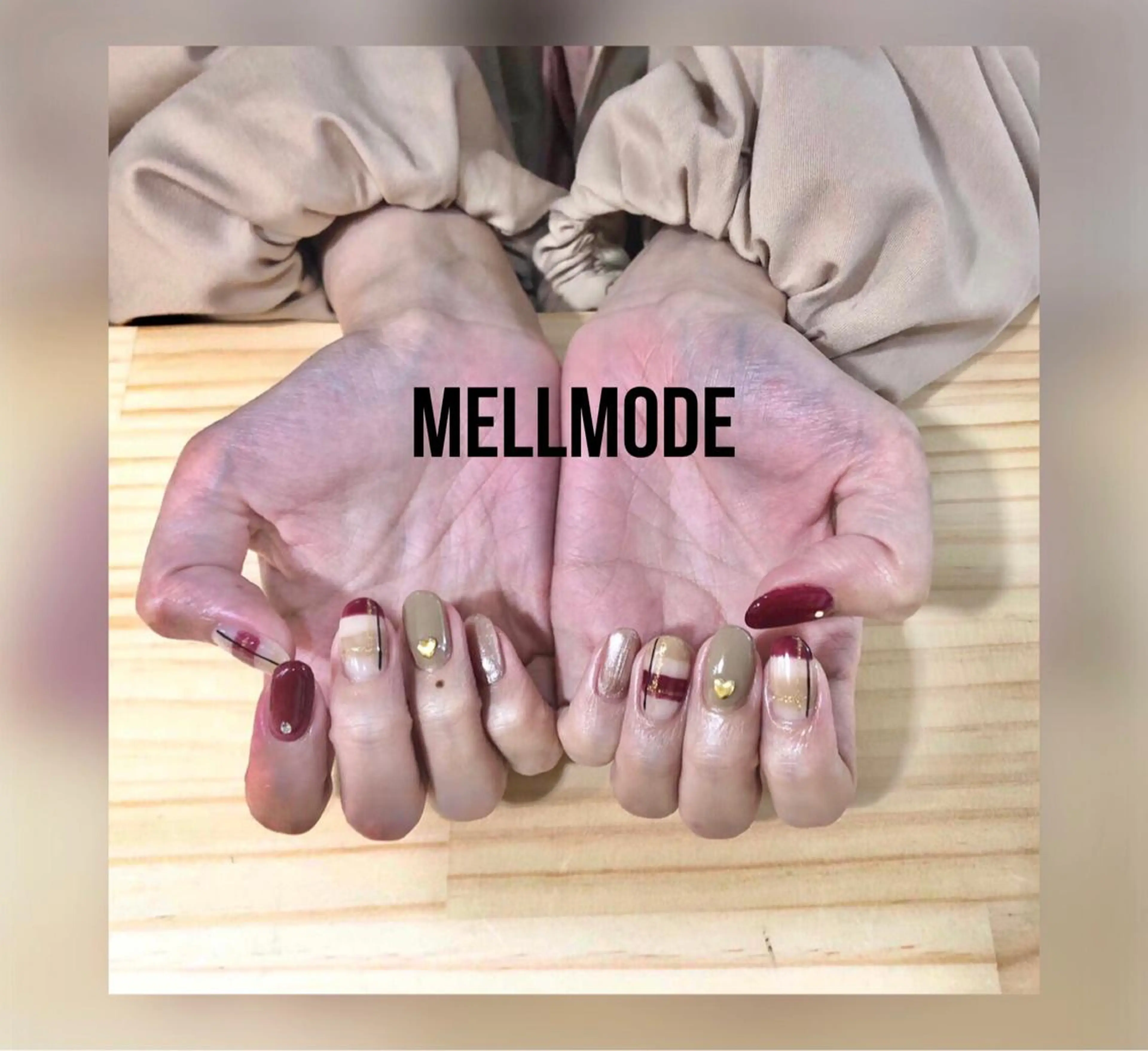 ネイル ラメ(グリッター) ピンク MELLMODE所属・Nakano Kanaのネイルデザイン