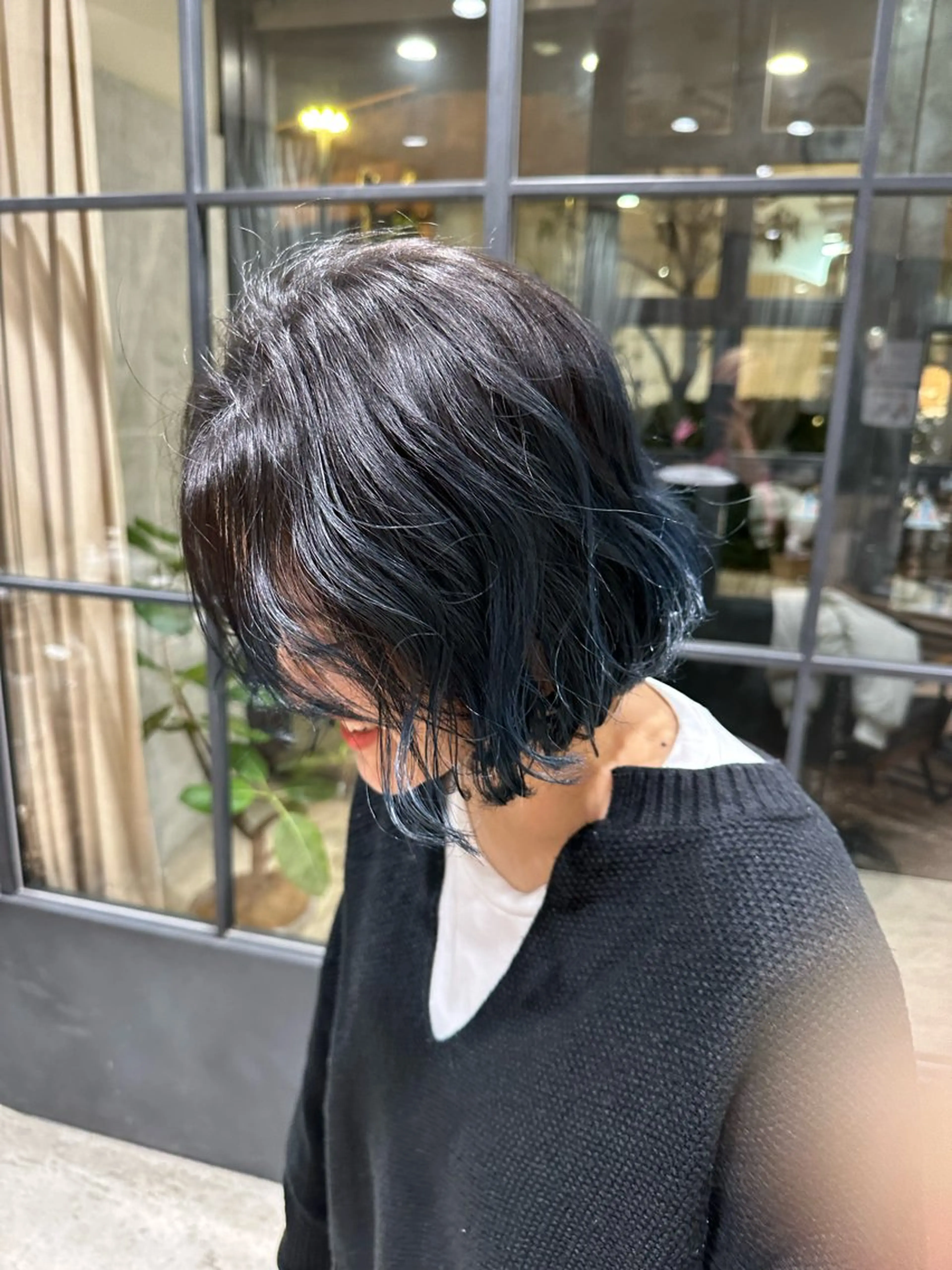 ミディアム カット ヘアカラー デザインカット/梅田 ケアブリーチ/平野恵のヘアスタイル