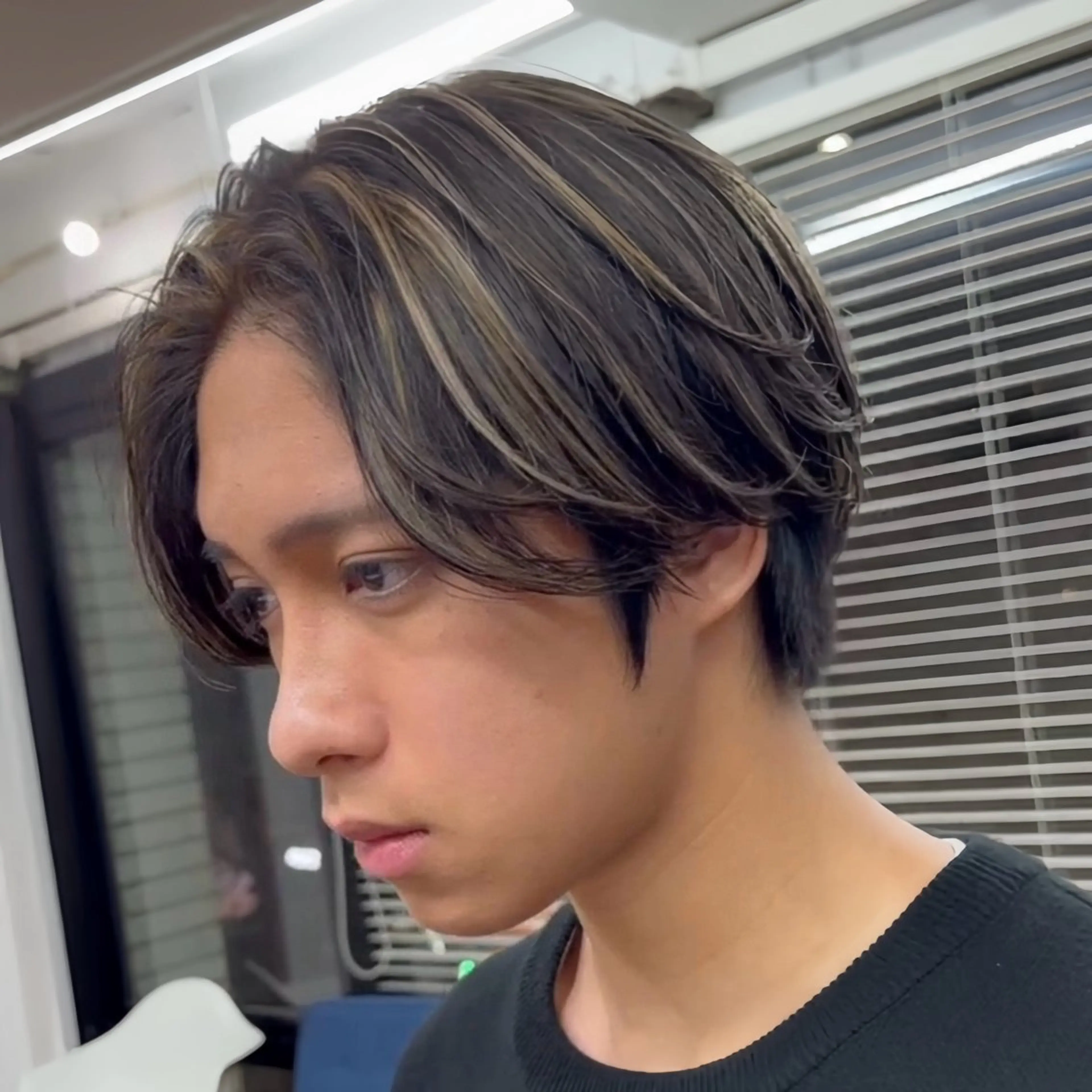 カラー メンズ ヘアカラー メンズカット ‪‪/メッシュのヘアスタイル