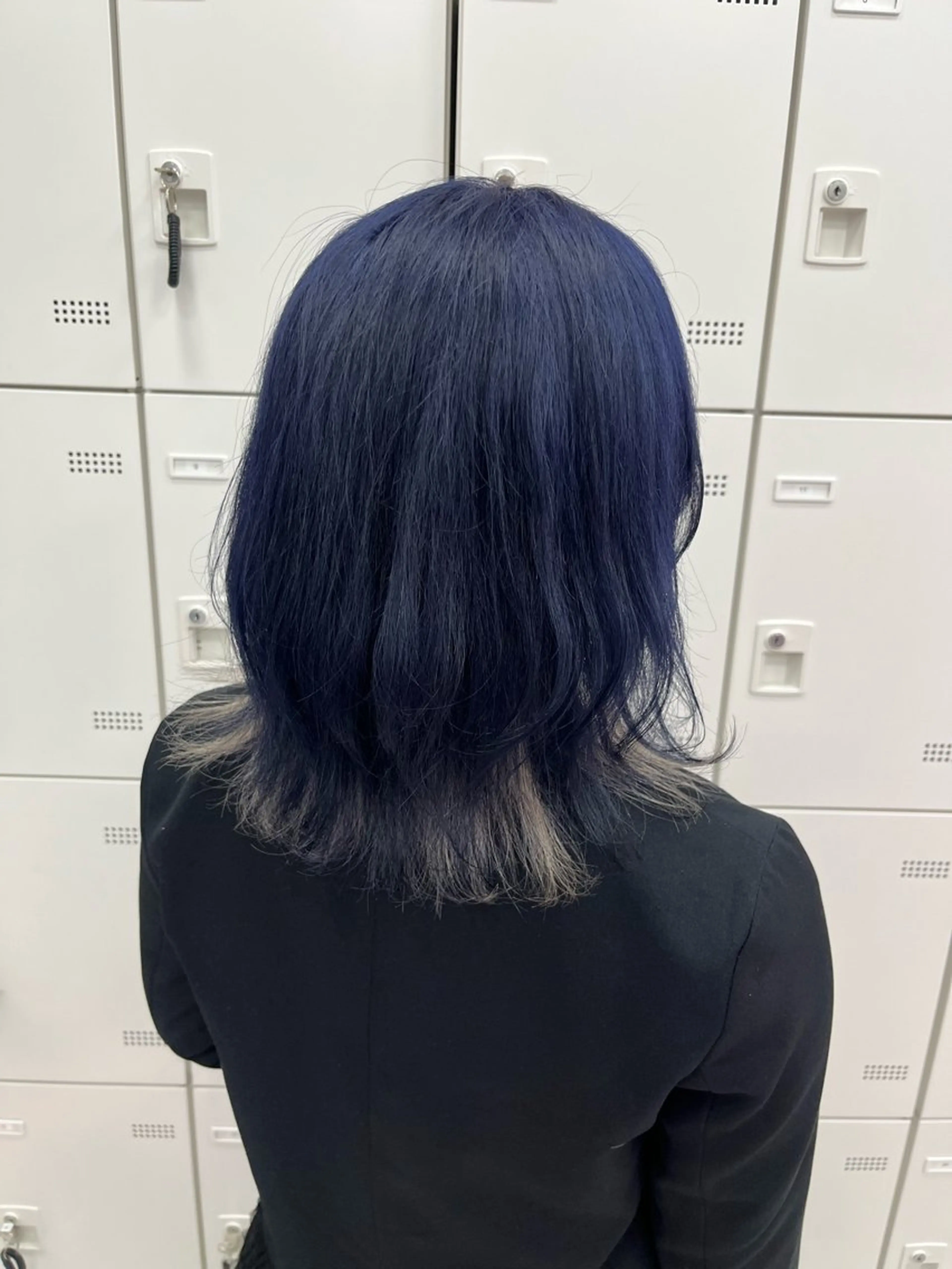 ミディアム カラー ブルーカラー ヘアカラー 💖トレンド夏 カラー💖FUTAのヘアスタイル