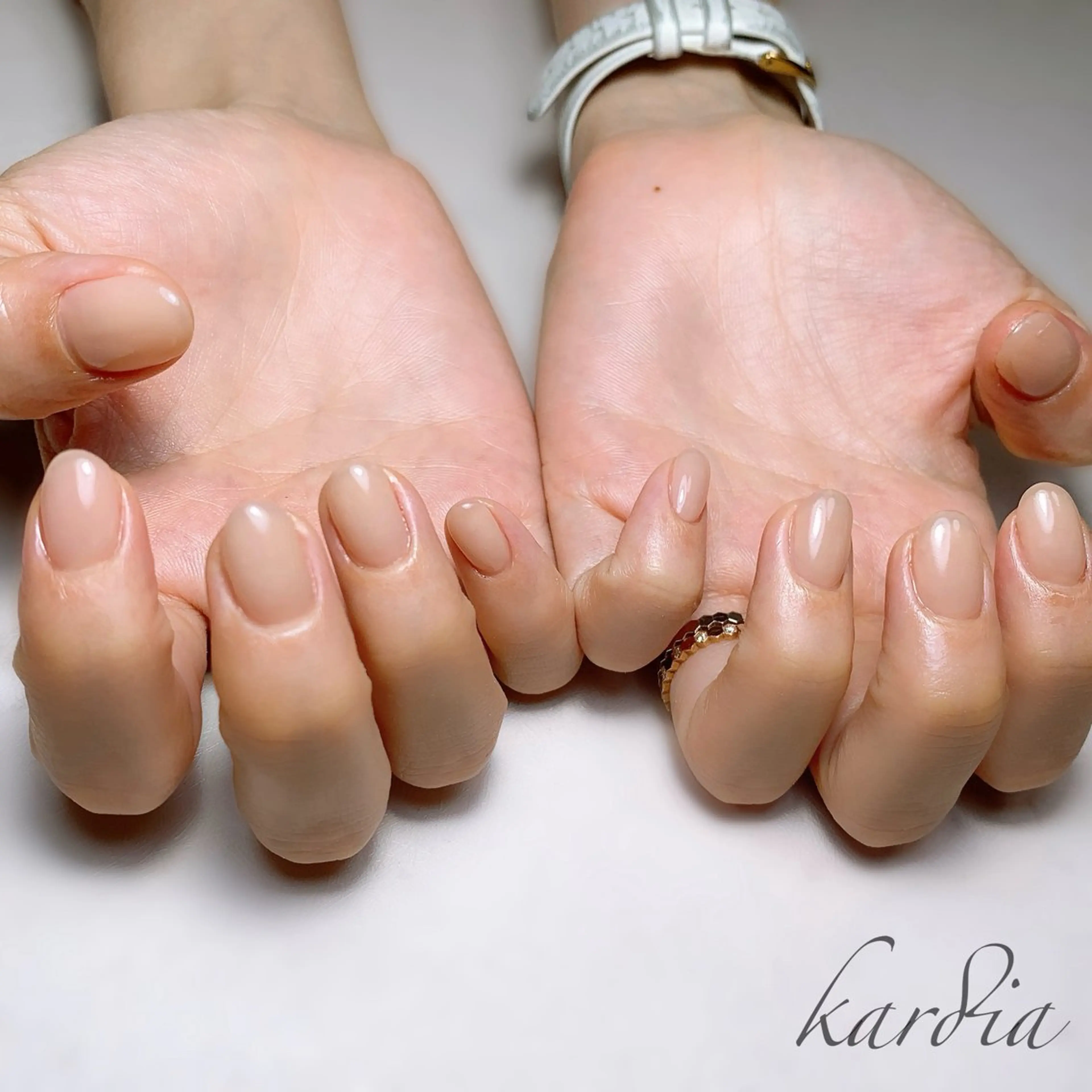 ネイル ハンドネイル καρδιά -ｶﾙﾃﾞｨｱ-のネイルデザイン