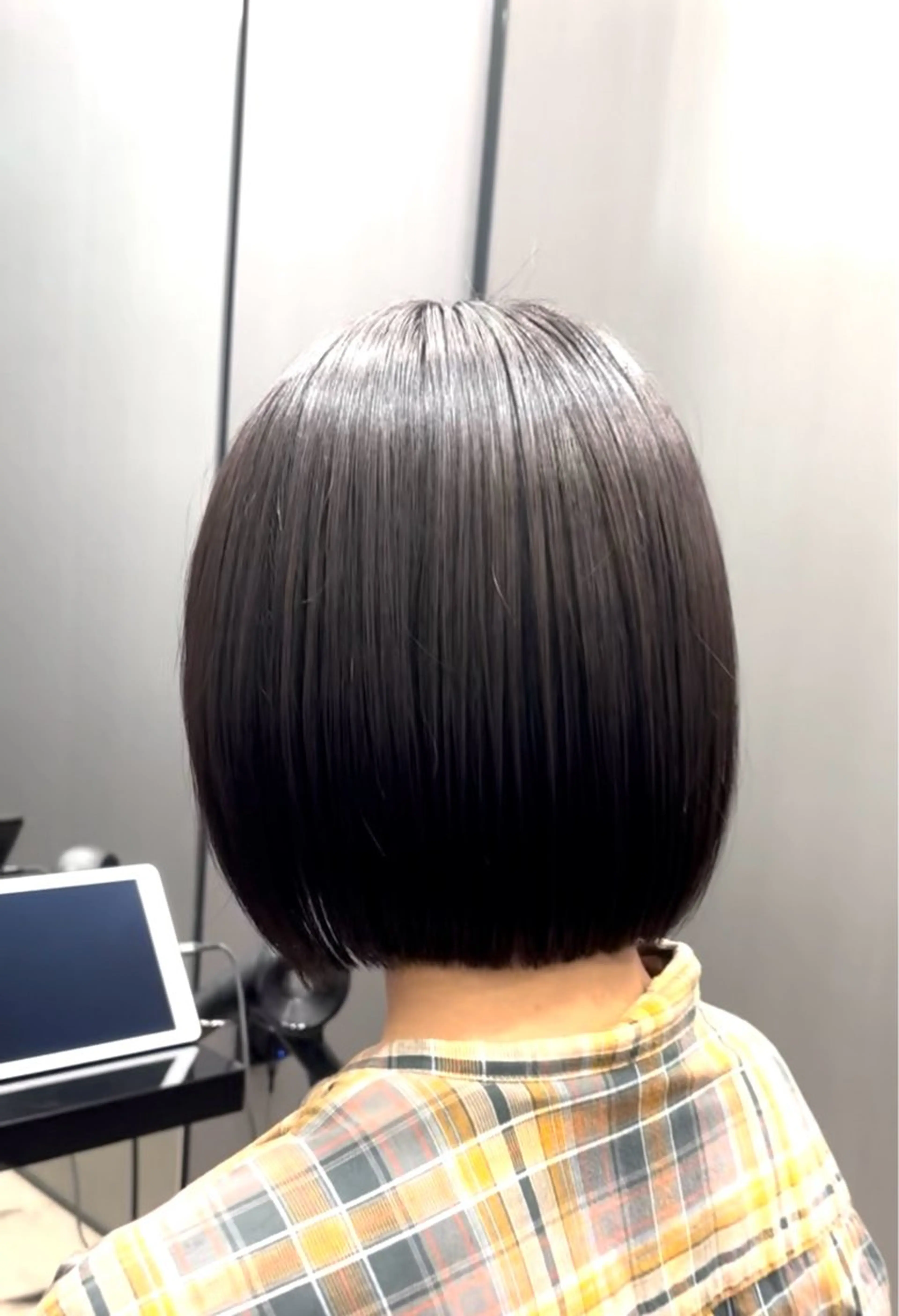 ショート ボブ 縮毛矯正 カット HARUKI  MINATO Japan広島紙屋町店所属・hmj紙屋町店 脊戸智志のヘアスタイル