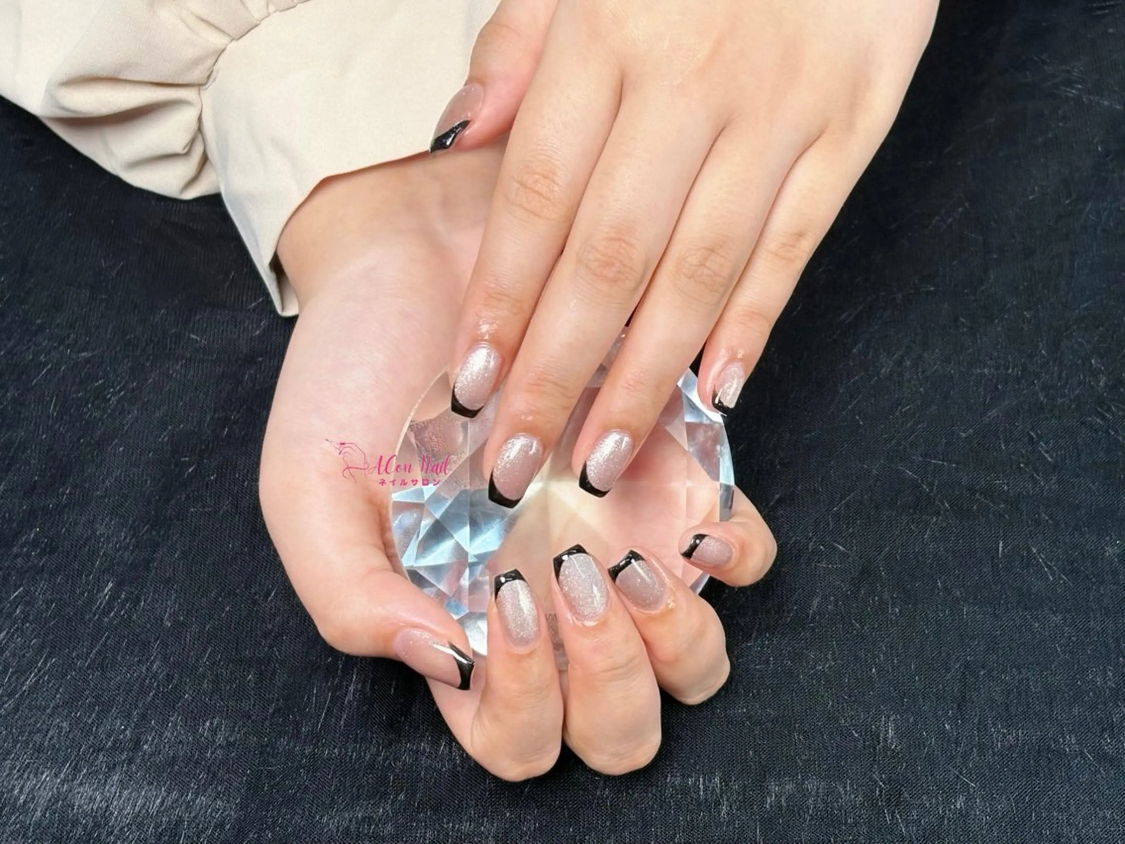 チップ長さ出し　ミラー/フレンチ/グラデーションネイルの写真
