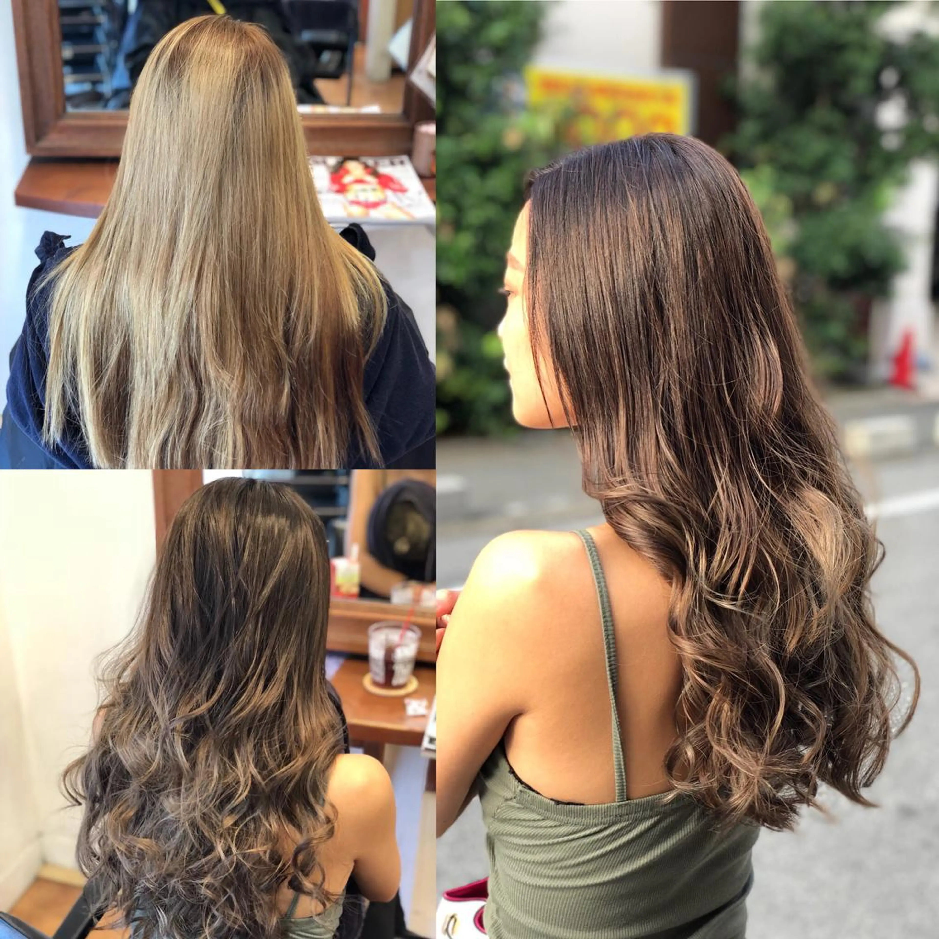 ロング ヘアカラー トリートメント LOCO Ko-kiのヘアスタイル