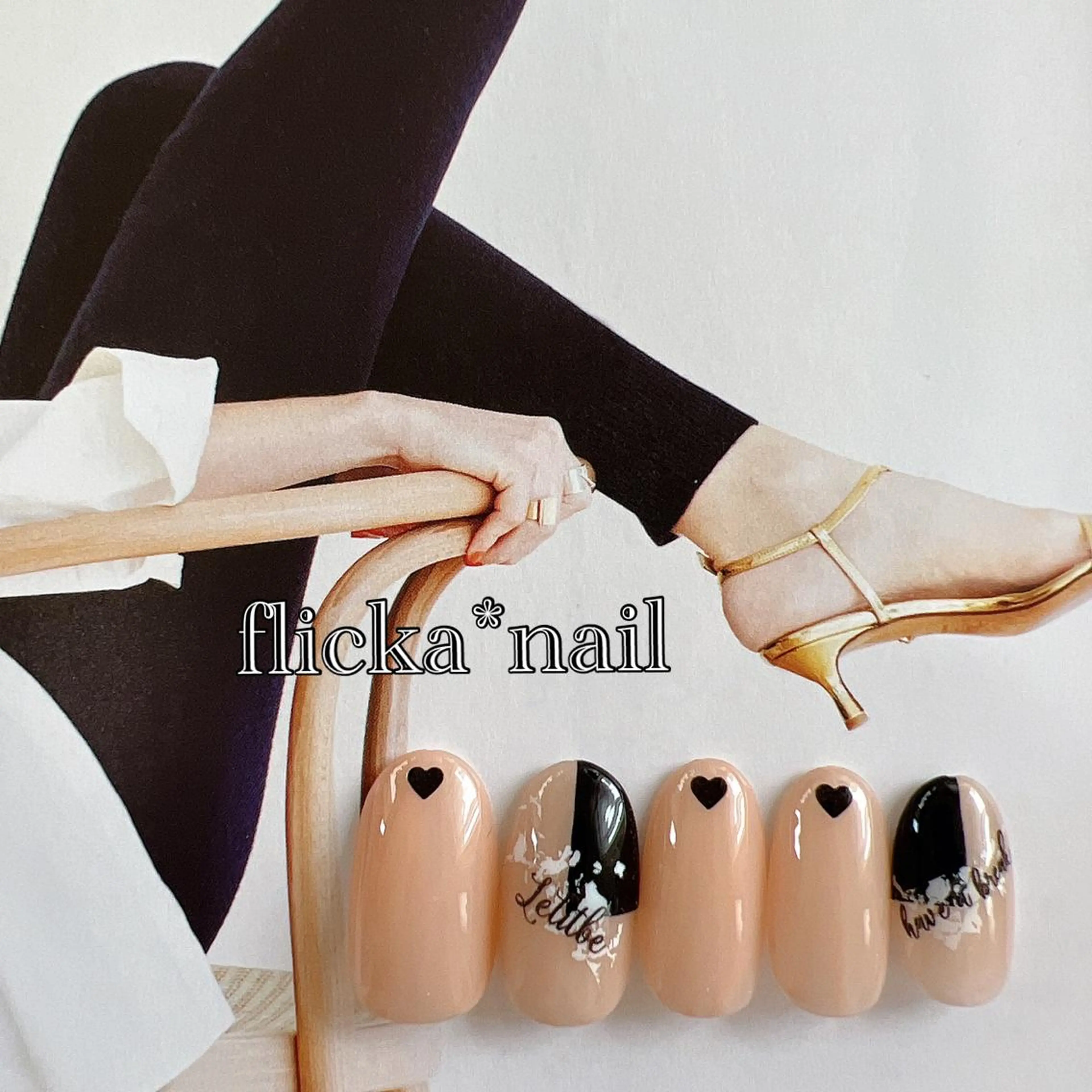 ネイル ハート ハンドネイル flicka＊nail所属・flicka* nailのネイルデザイン
