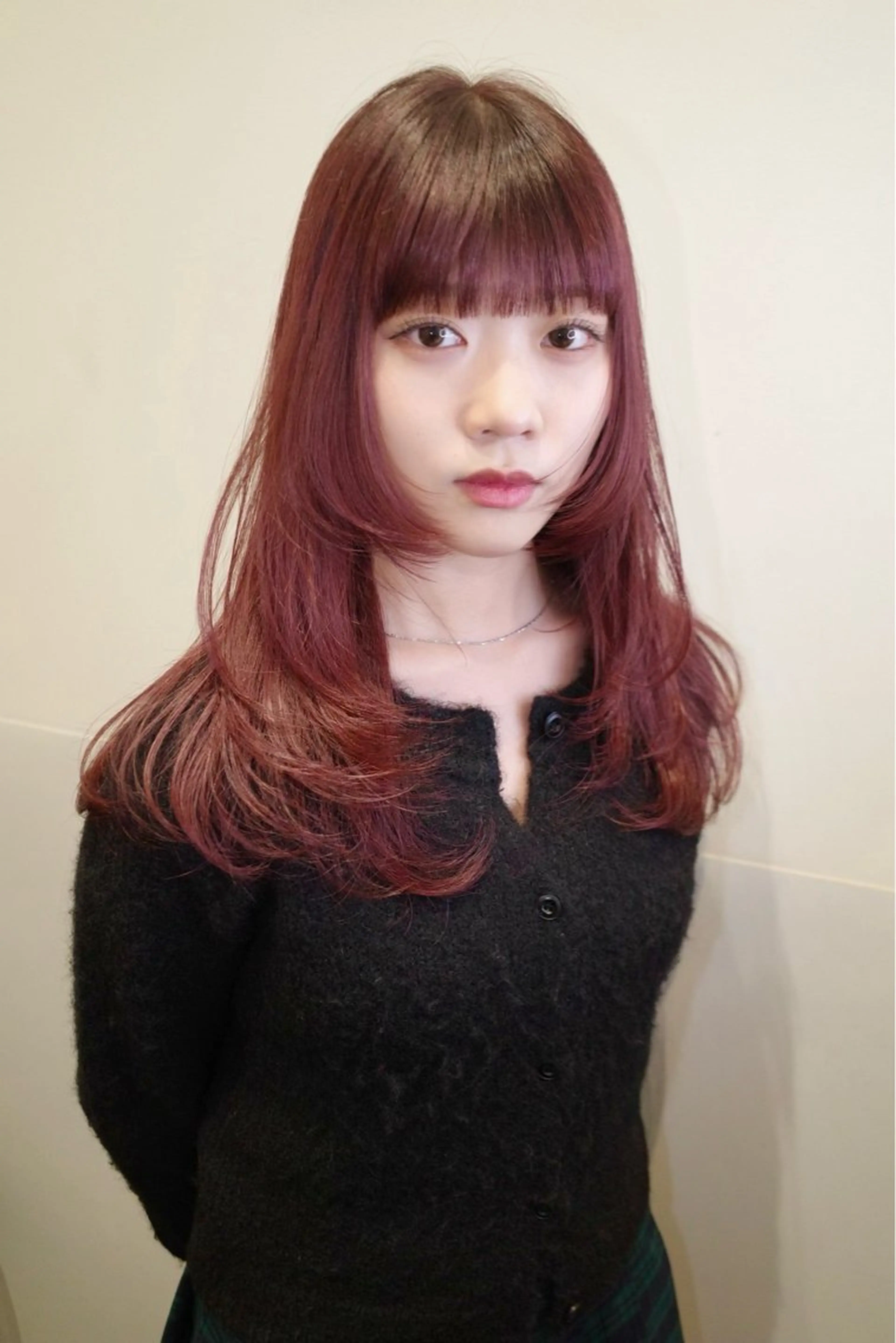 ミディアム カラー カット ヘアカラー トリートメント SALOWIN所属・ブリーチ🔑 ボブ✨レイヤーのヘアスタイル