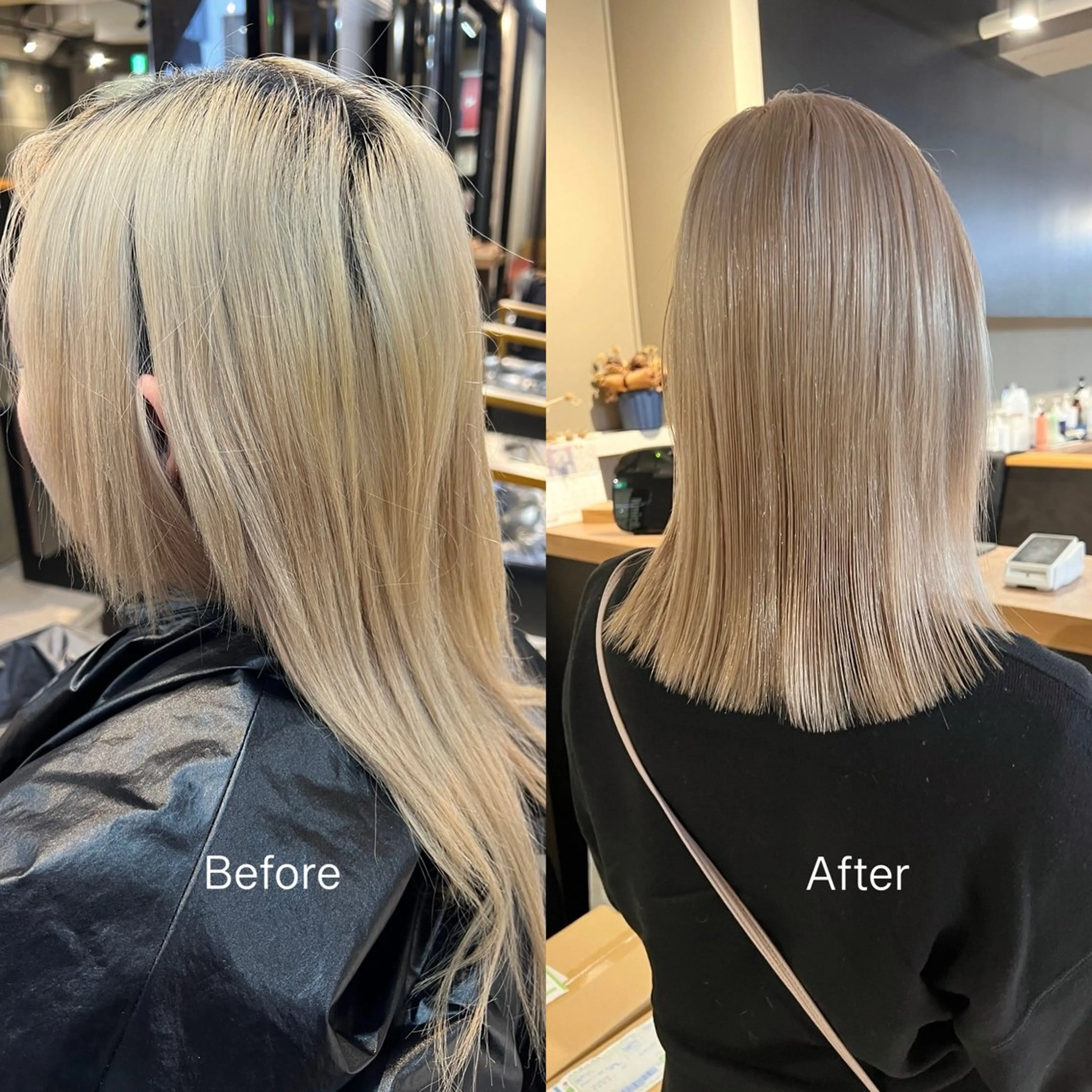 セミロング カラー daiki 原宿のヘアスタイル