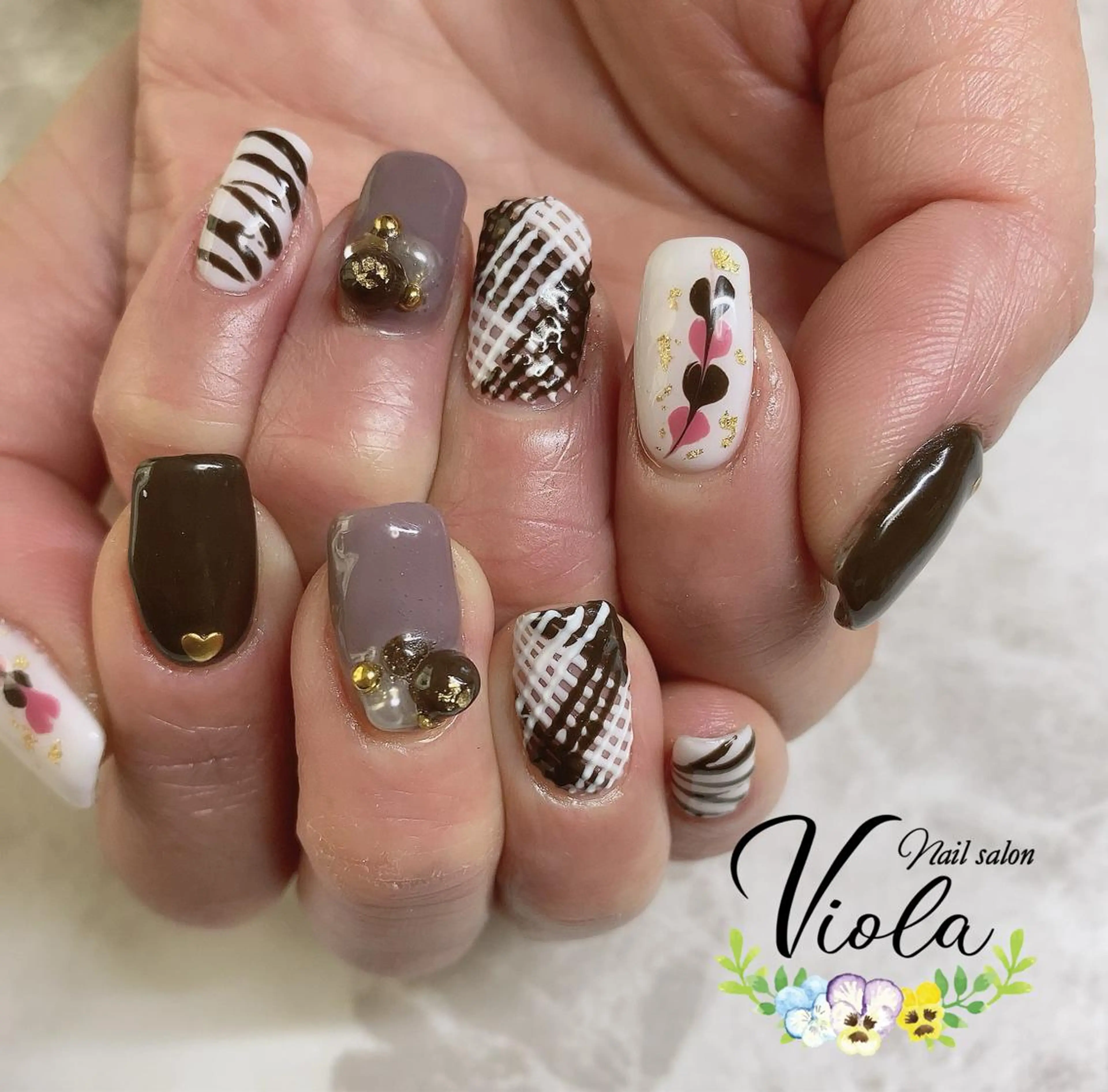 ネイル バレンタイン ハンドネイル Nailsalon Viola所属・ネイルサロン Violaのネイルデザイン
