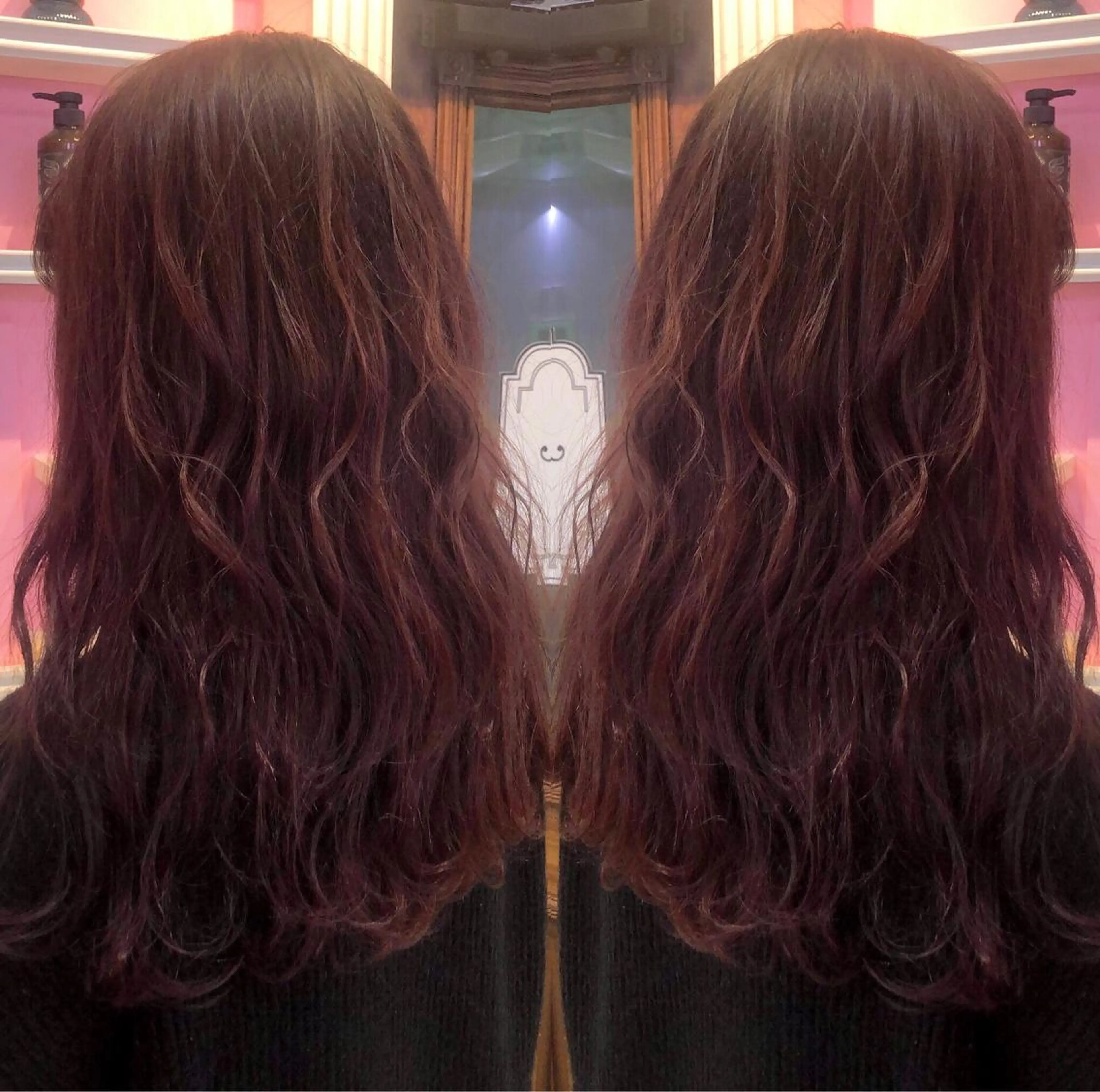 ロング カラー ヘアカラー トリートメント 💜 MINORI💜のヘアスタイル